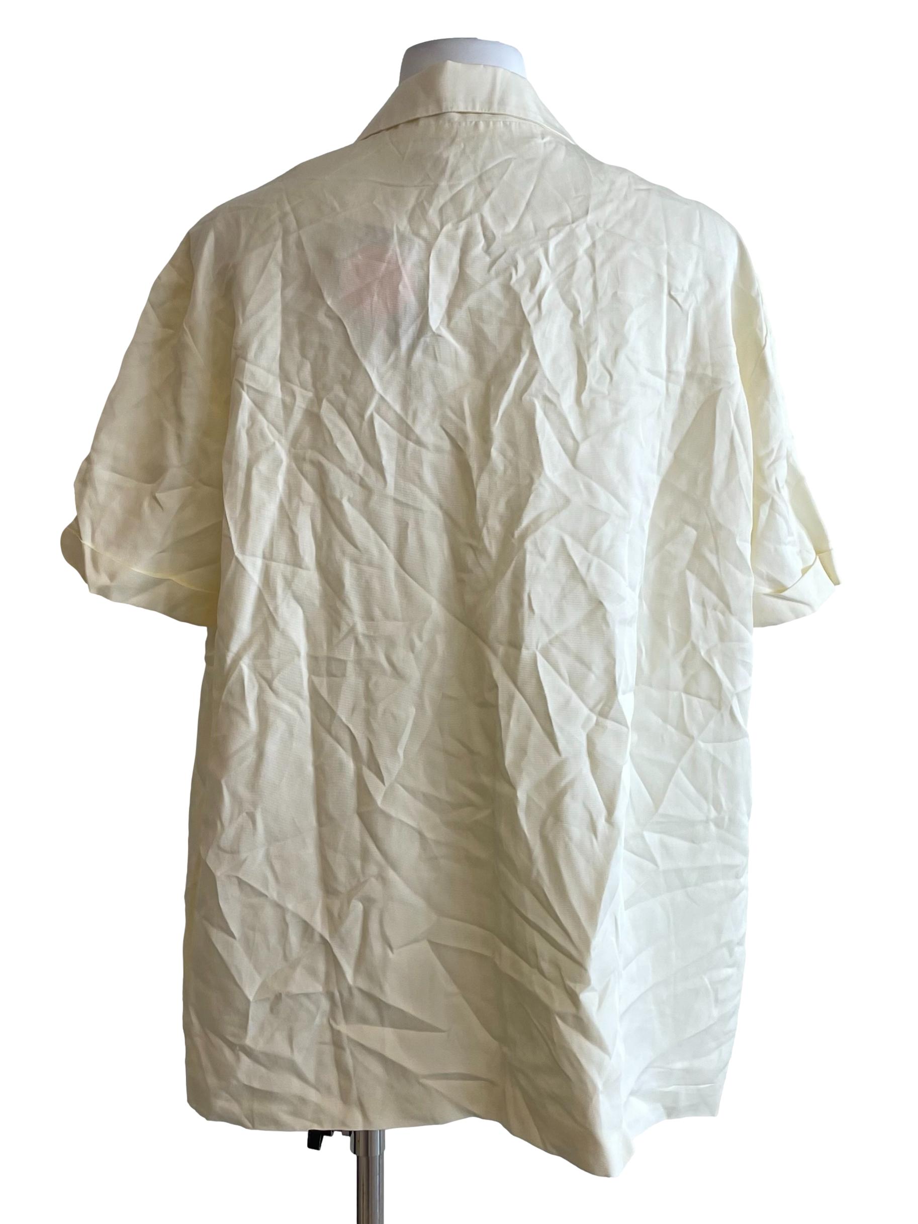 Cream Boxy Cuba Shirt OSN