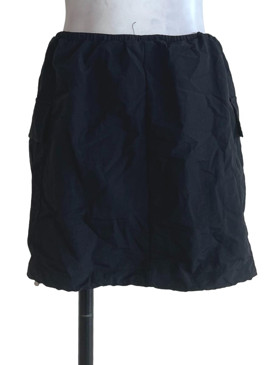 Black Plain Skorts
