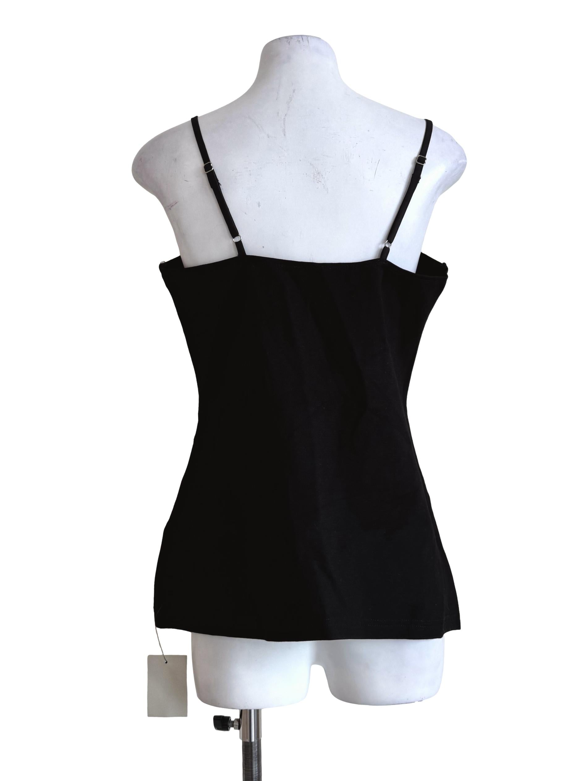 Muted Black V Neck Top