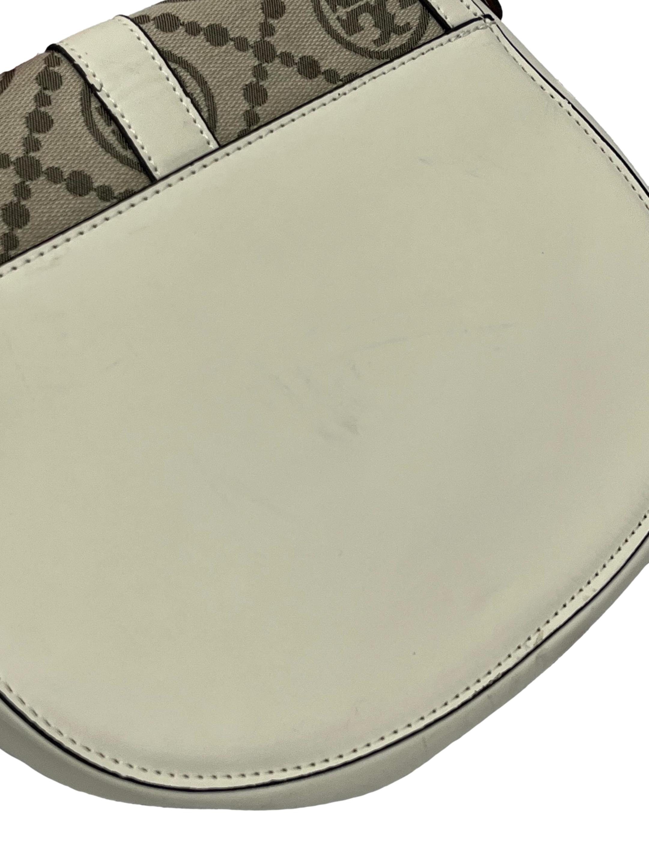 Off White Miller Canvas Quadrant Saddle Bag