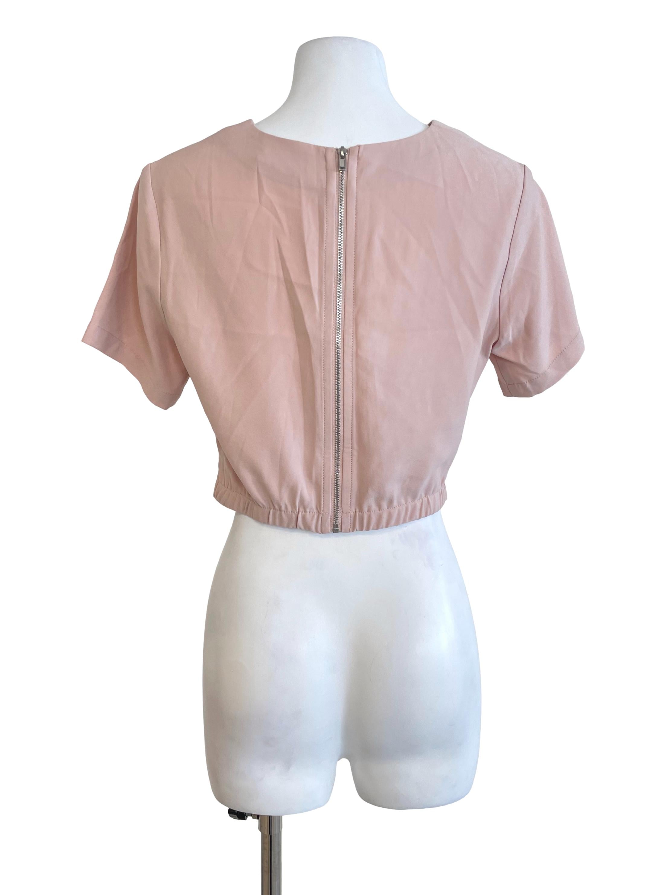 Peach Pink Twist Knot Top TCL