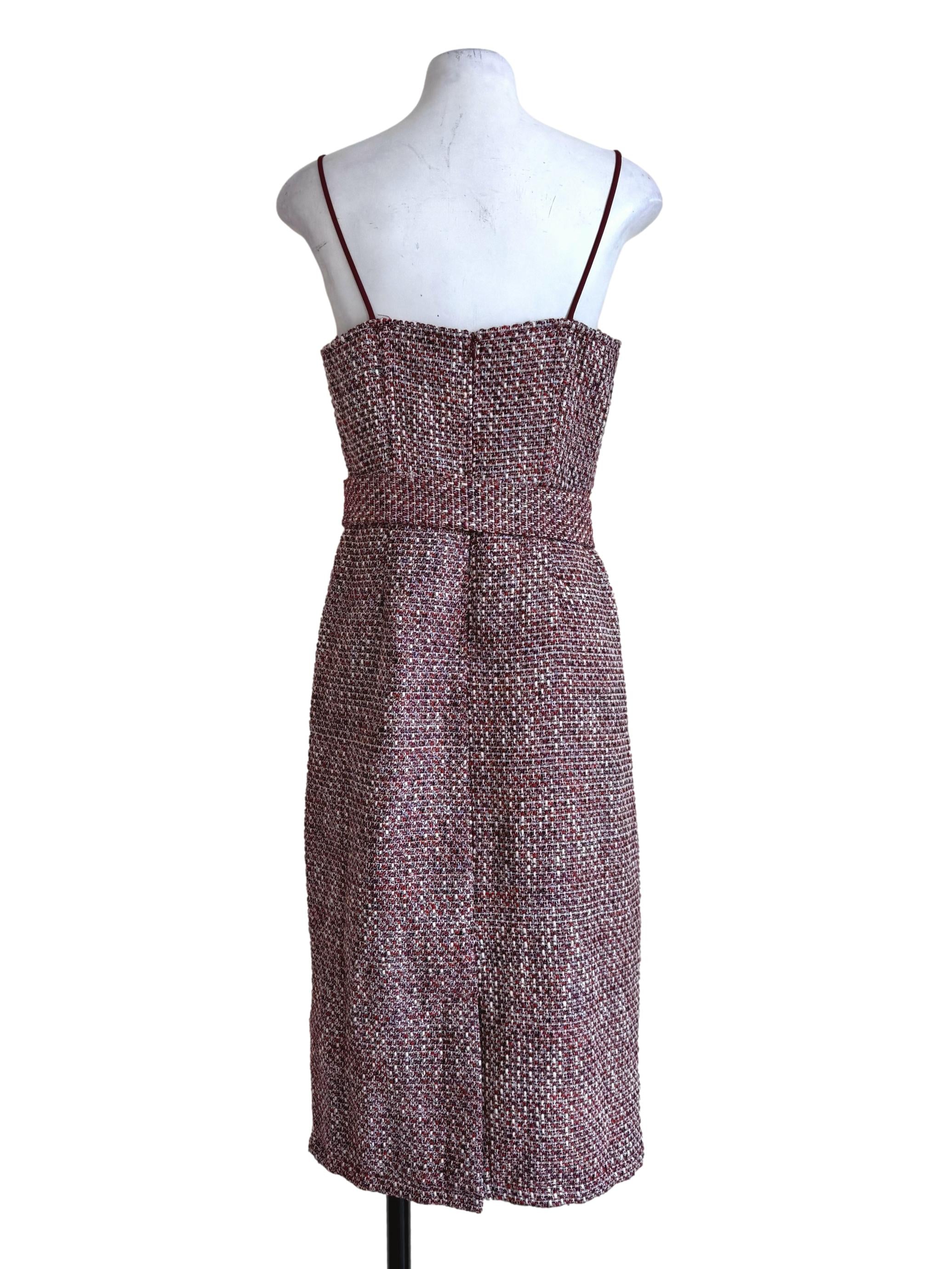 Magenta Tweet Slip Dress LB
