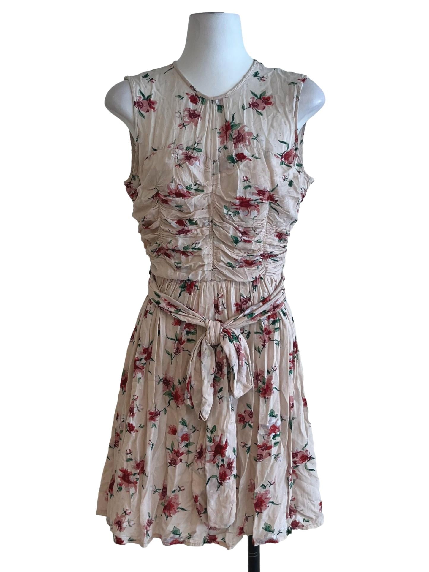 Lemonade Pink Floral A-Line Dress