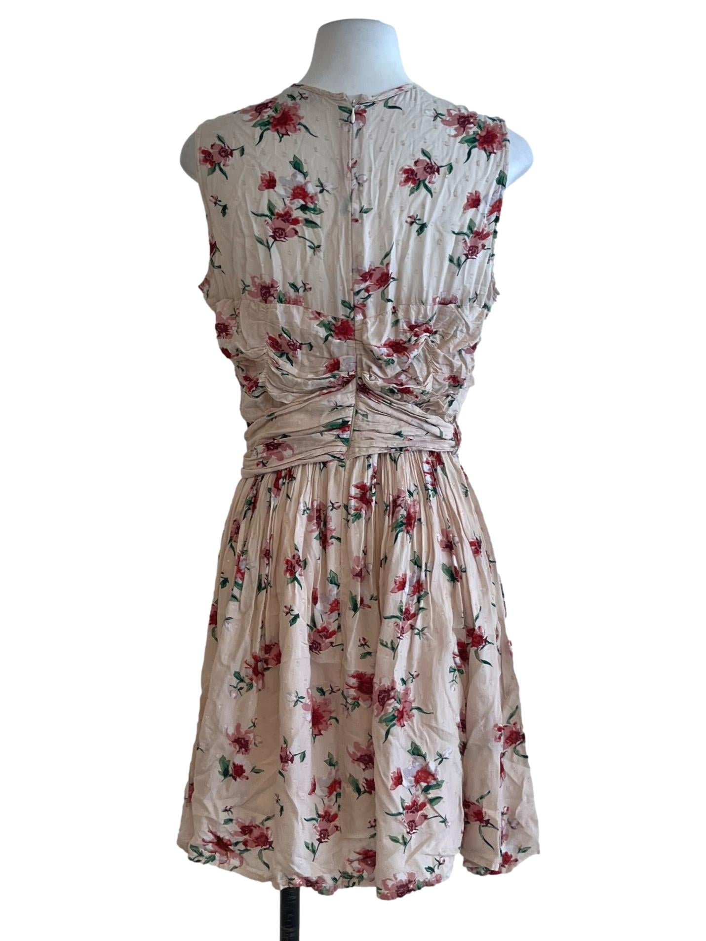 Lemonade Pink Floral A-Line Dress