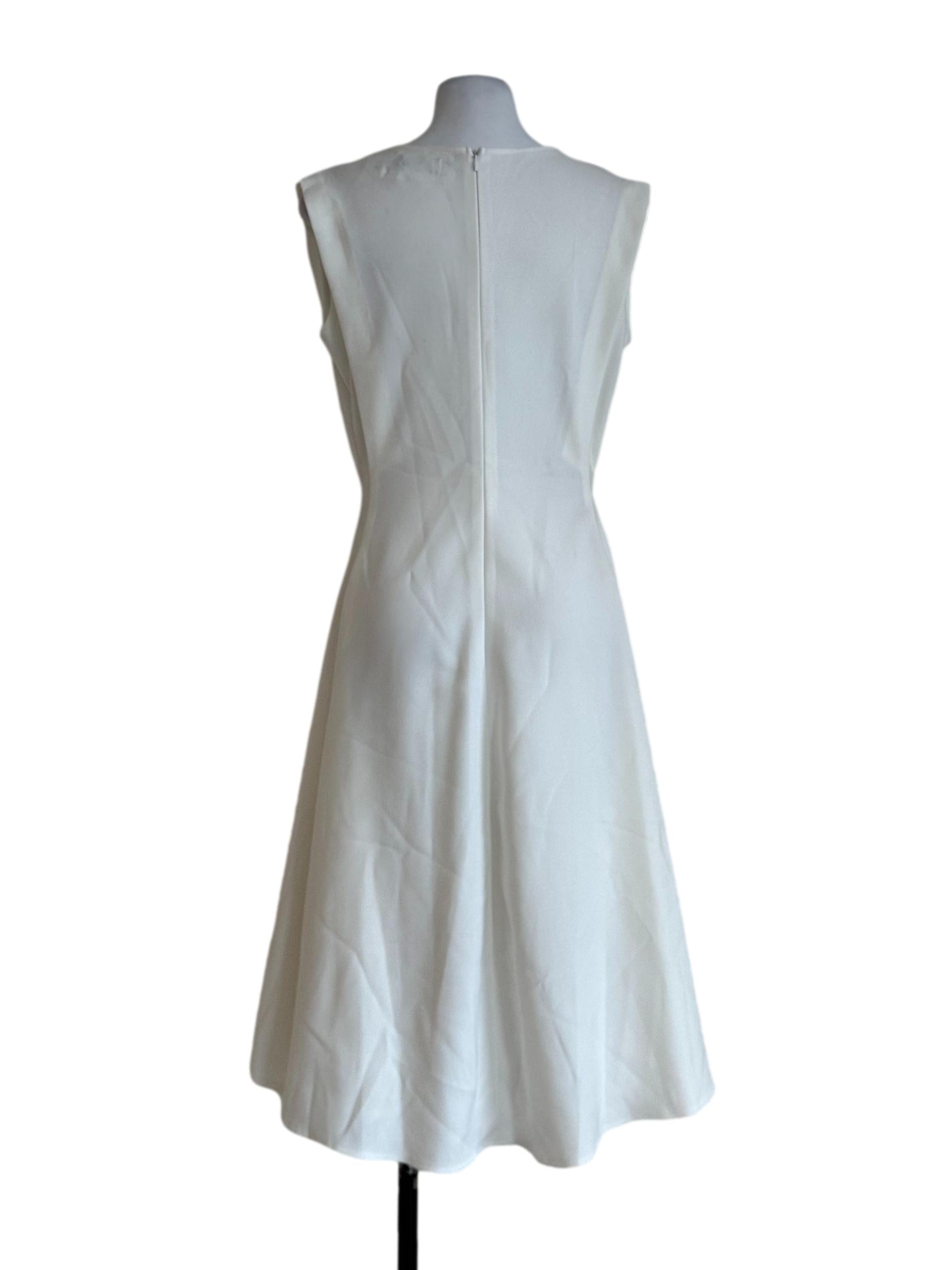 Daisy White Plain Dress