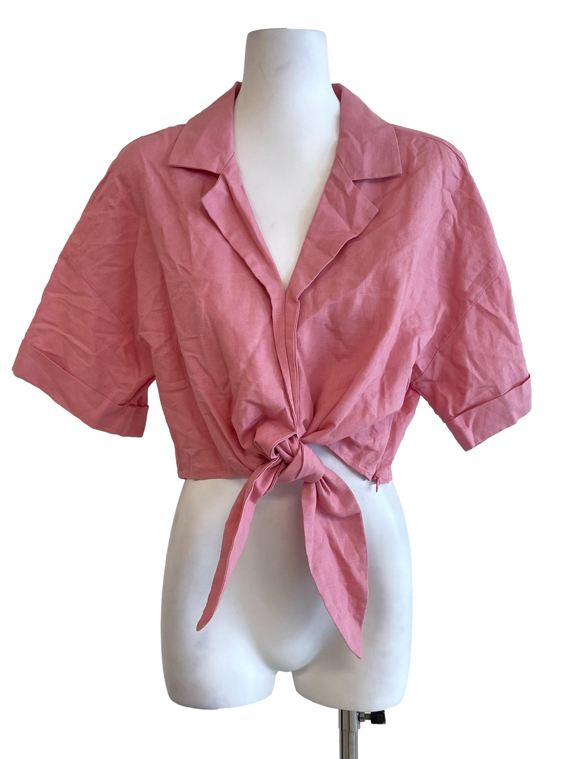 Watermelon Tie Bow Cuba Shirt