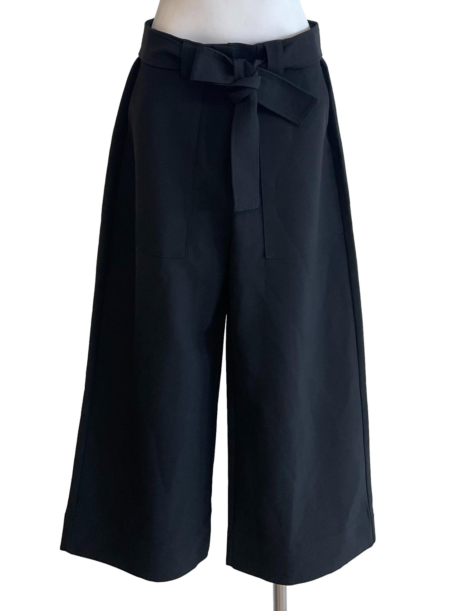 Black Tie Bow Culottes