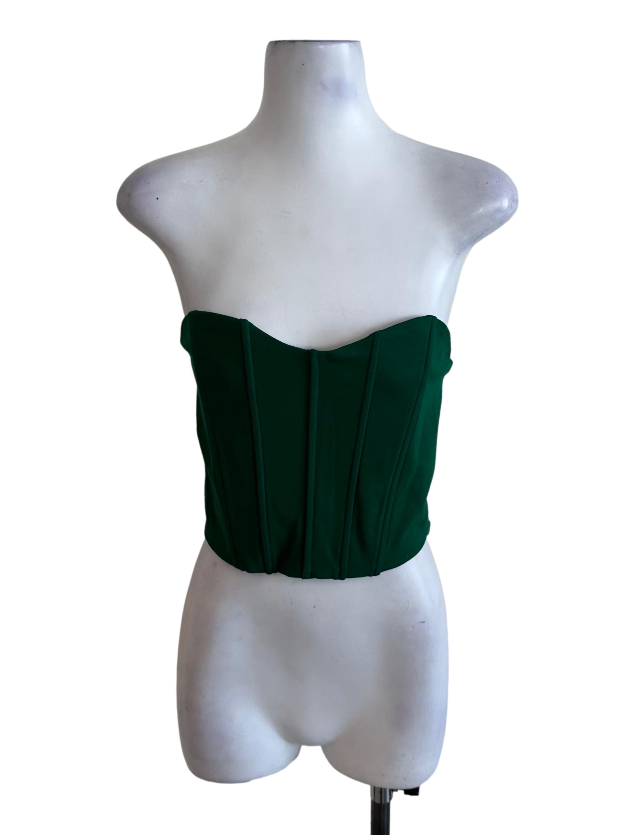 Fern Green Panel Tube Top