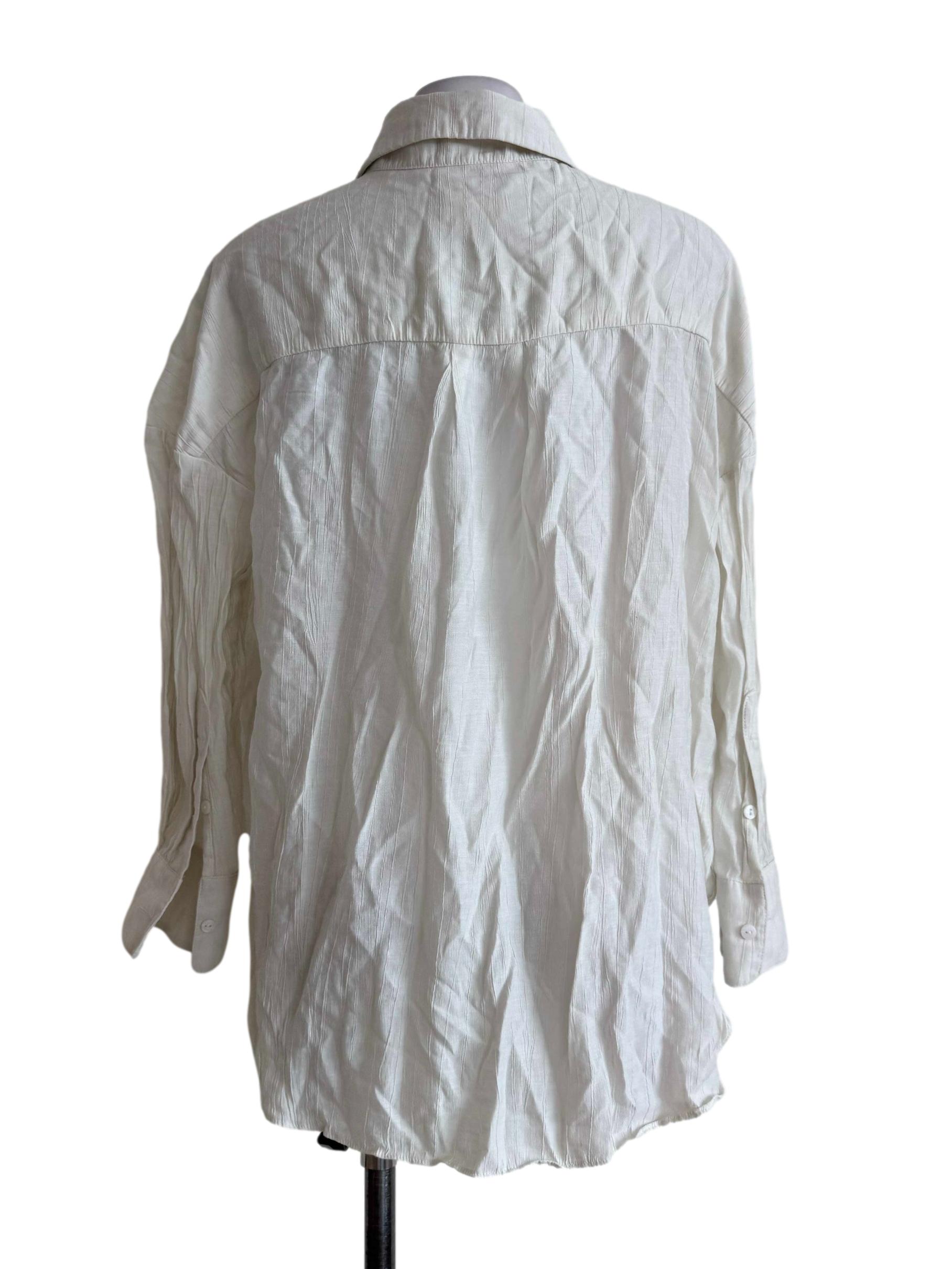 White Long Sleeve Blouse OSN