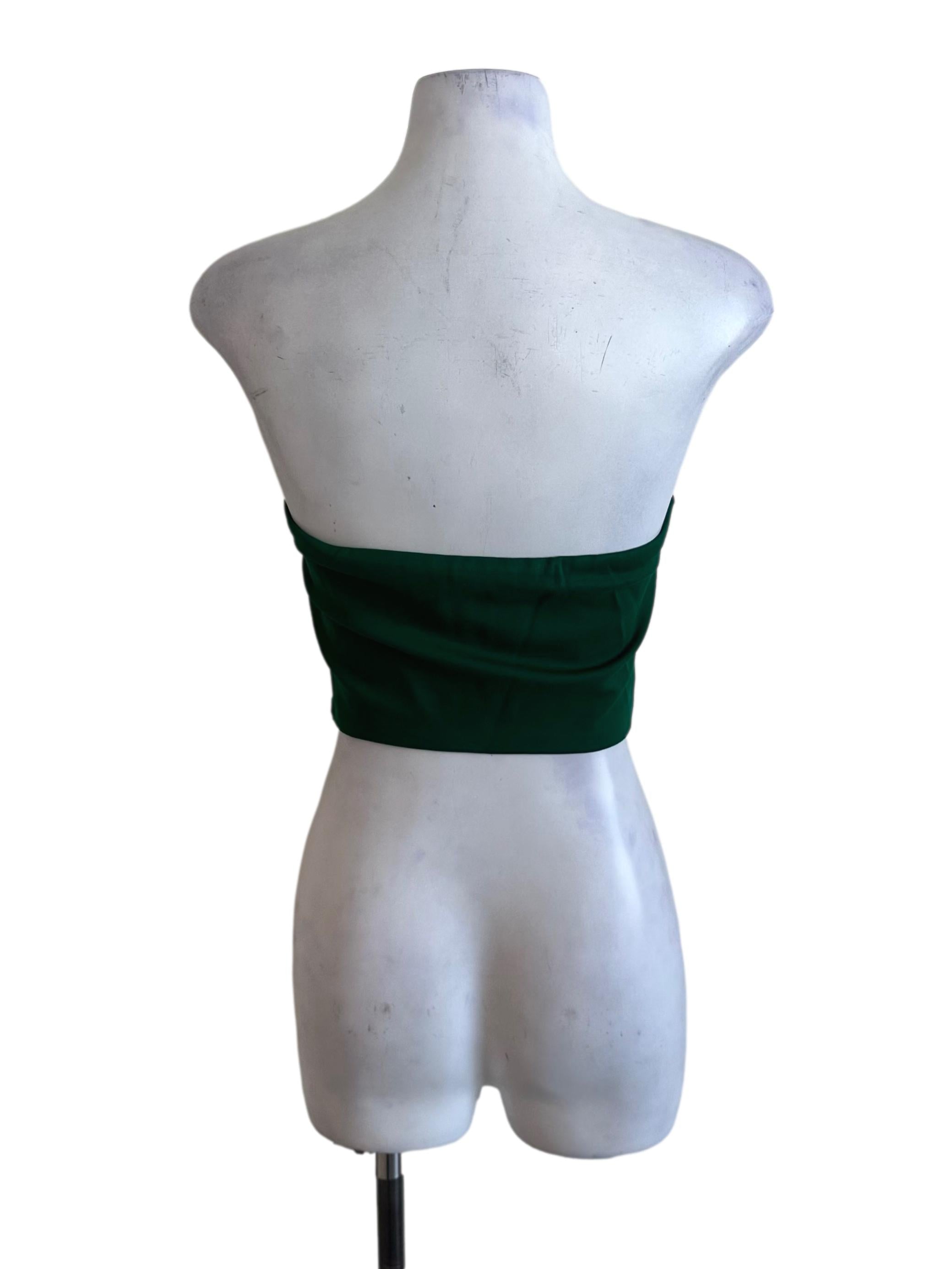 Fern Green Panel Tube Top