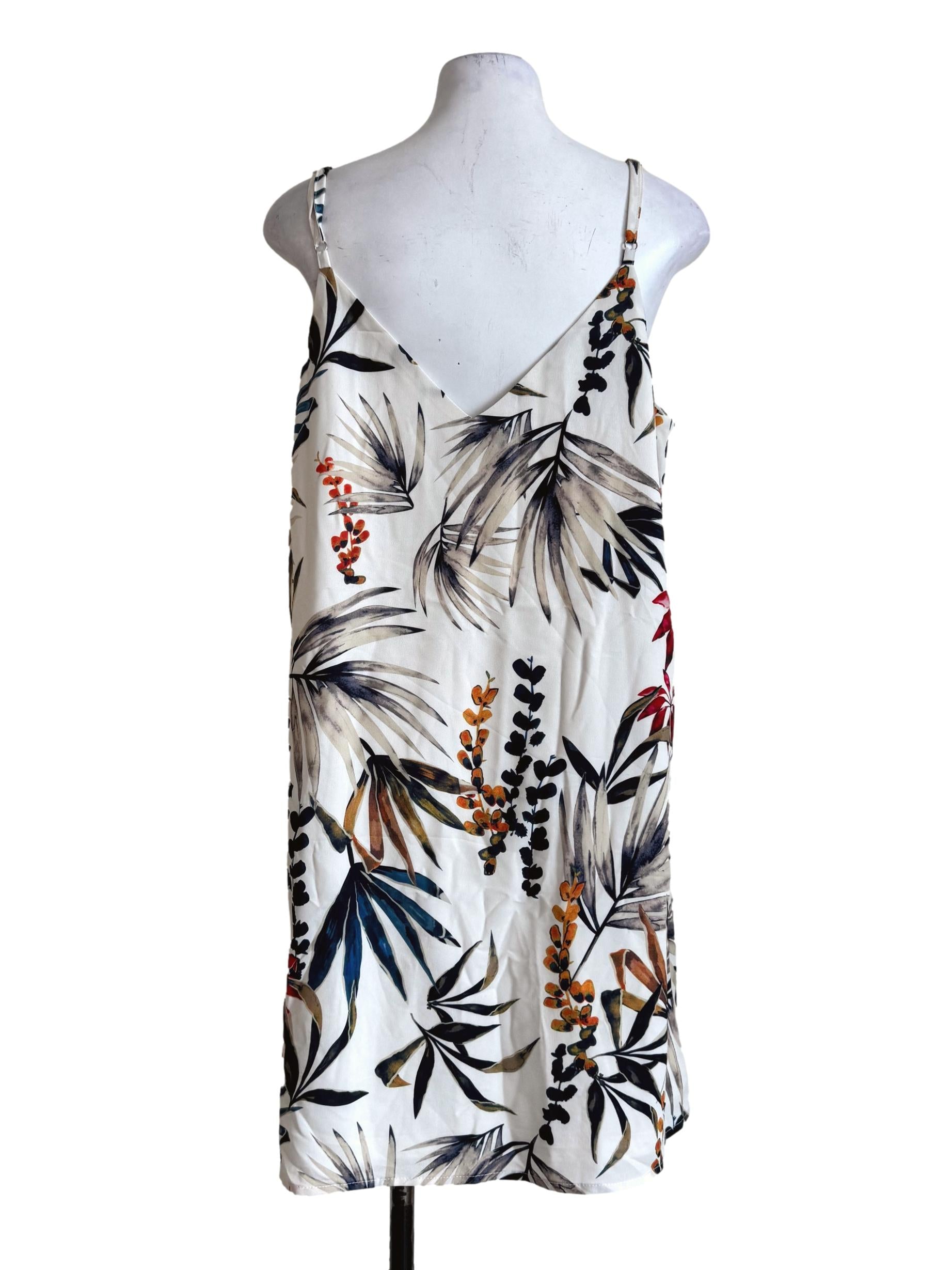 Powder White With Prints Dress TCL