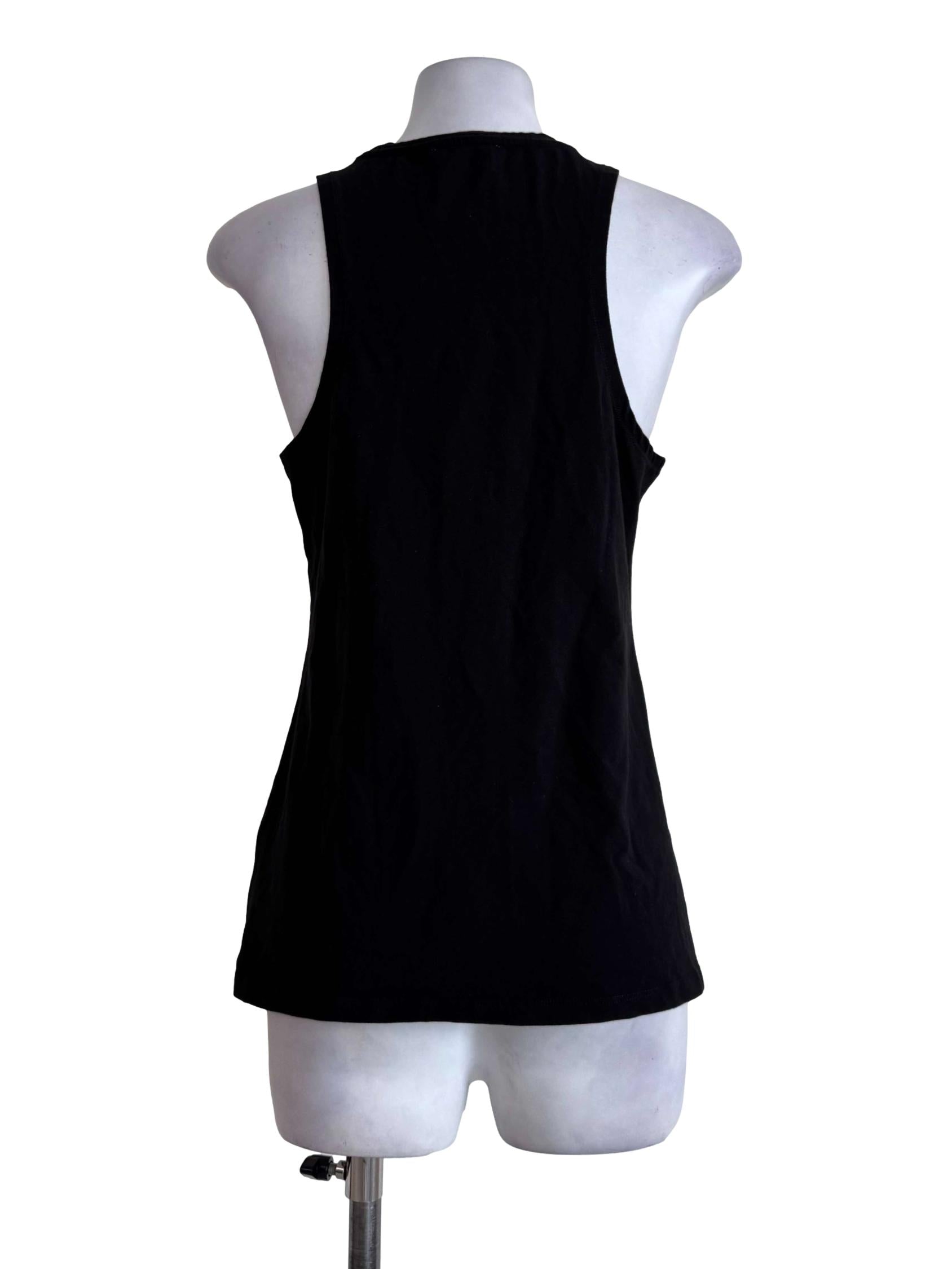 Black Sleeveless Singlet OSN