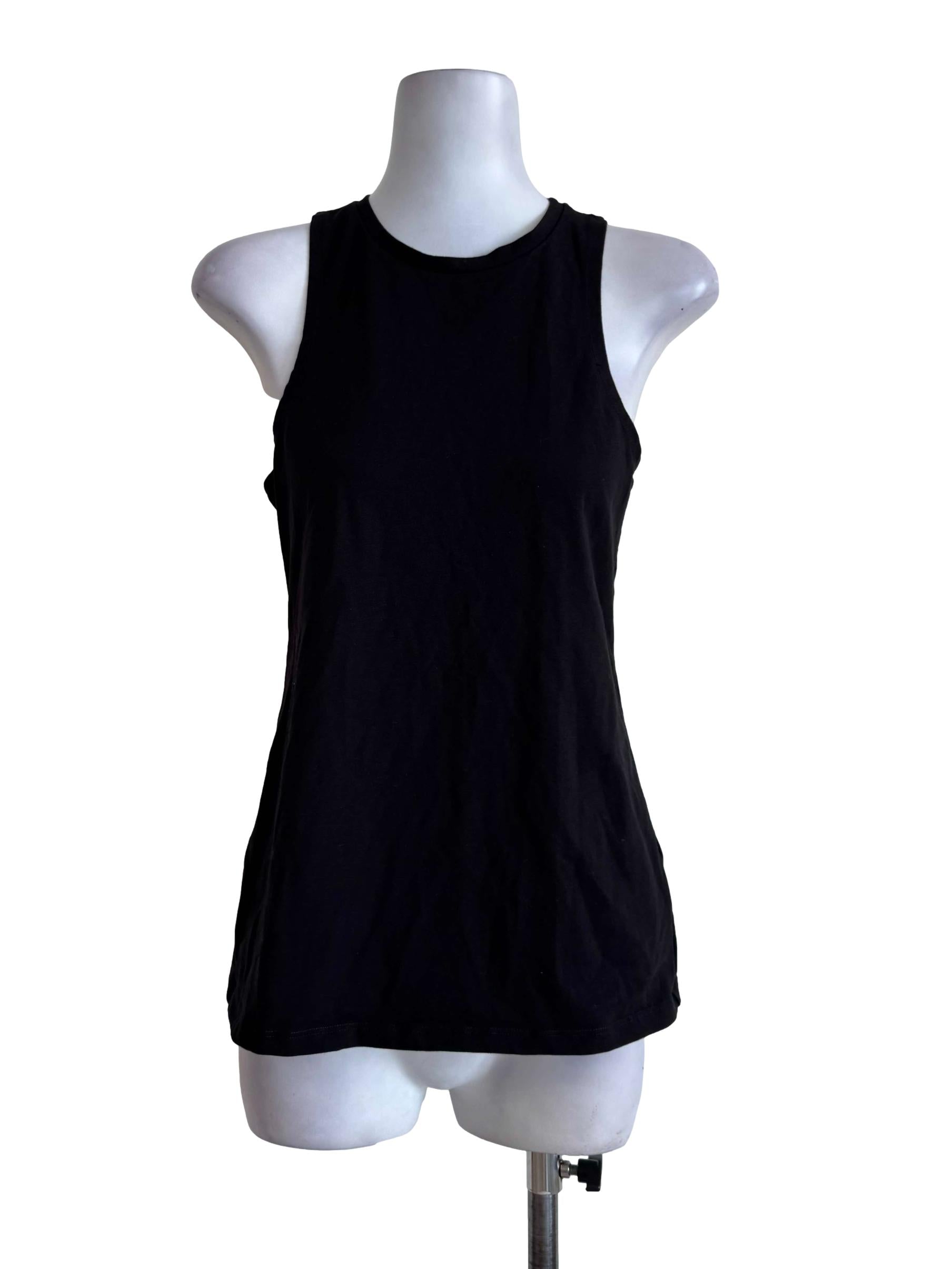 Black Sleeveless Singlet OSN