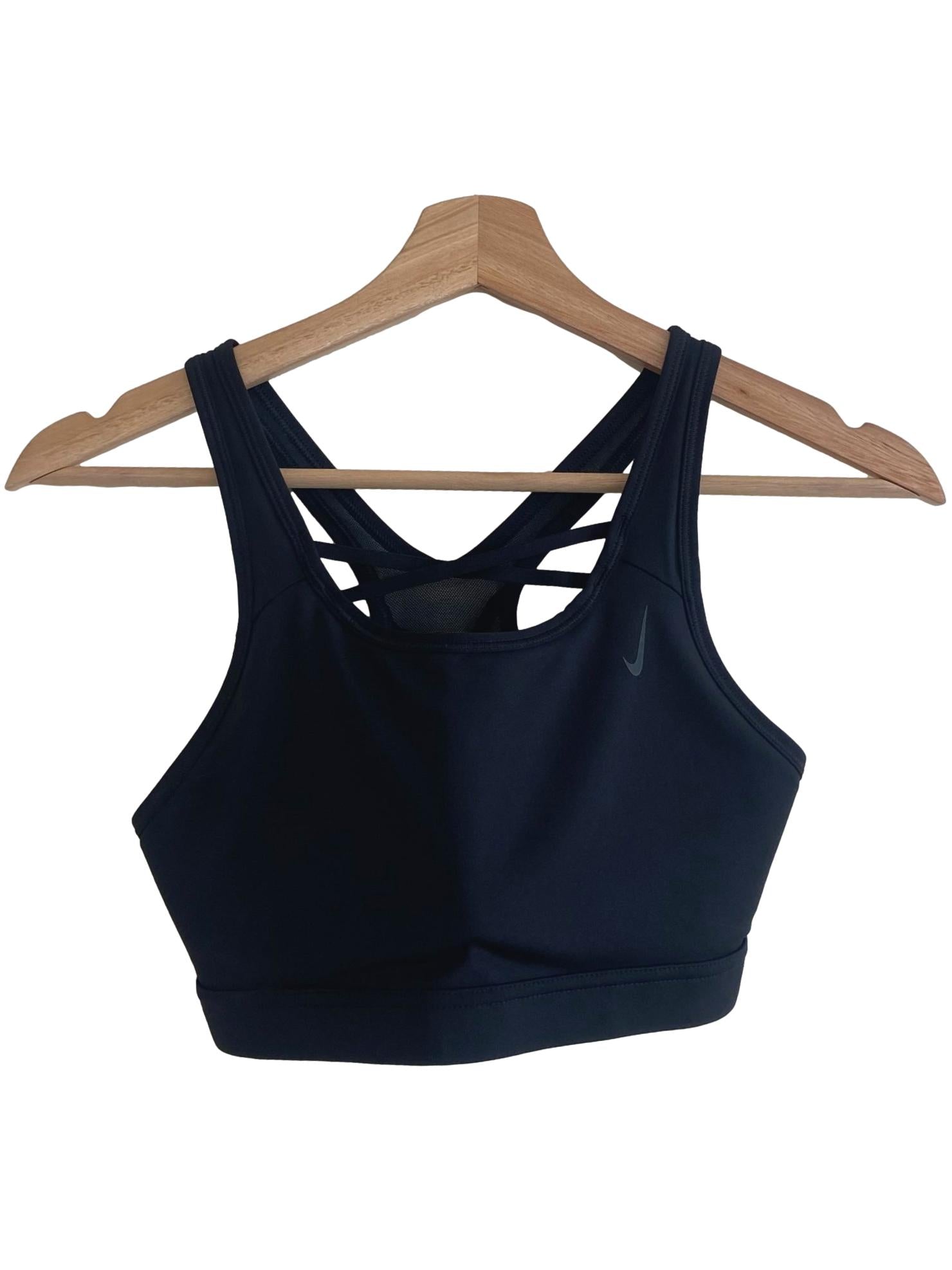 Black Strappy Sports Bra