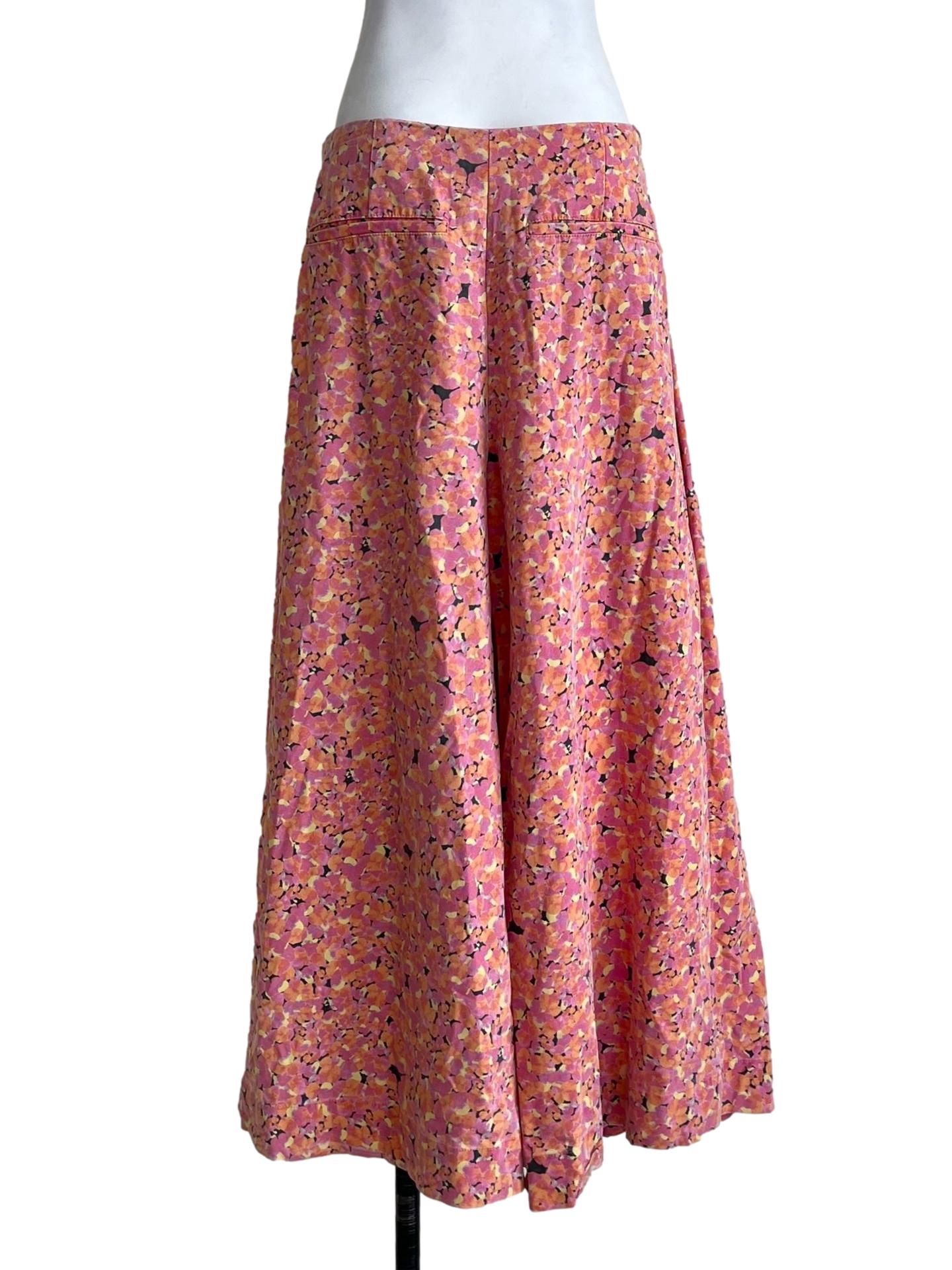 Coral Orange Printed Palazzo