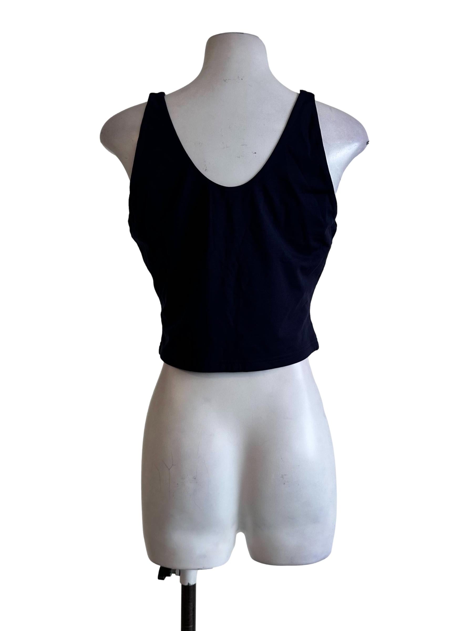 Berry Blue Scoop Neck Sleeveless Top