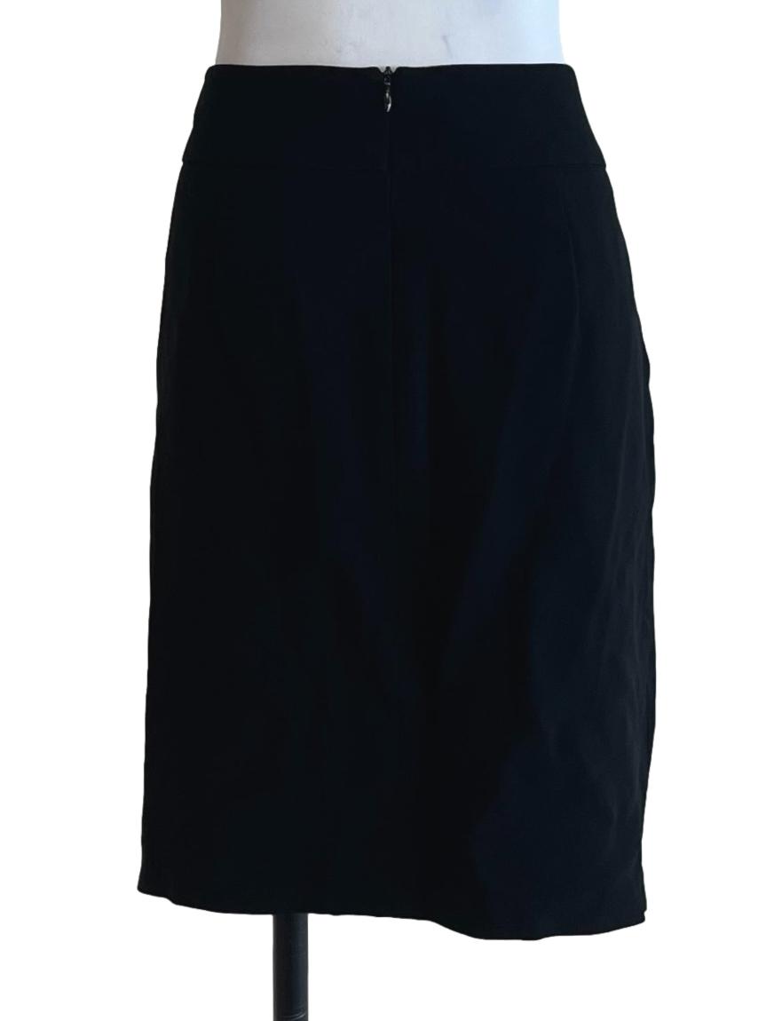 Black High-Waisted Pencil Skirt
