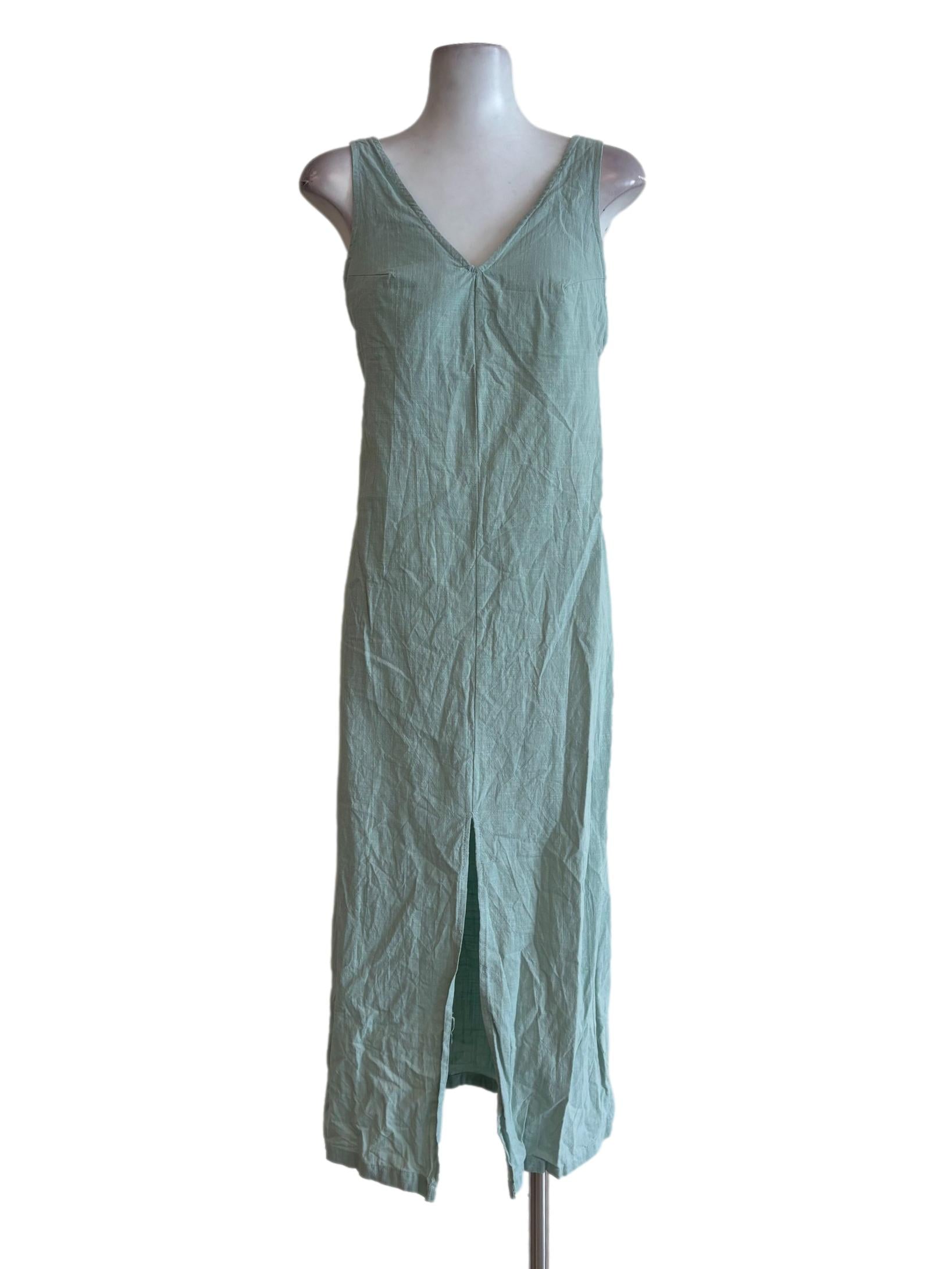 Light Mint Green Cotton Cami Dress