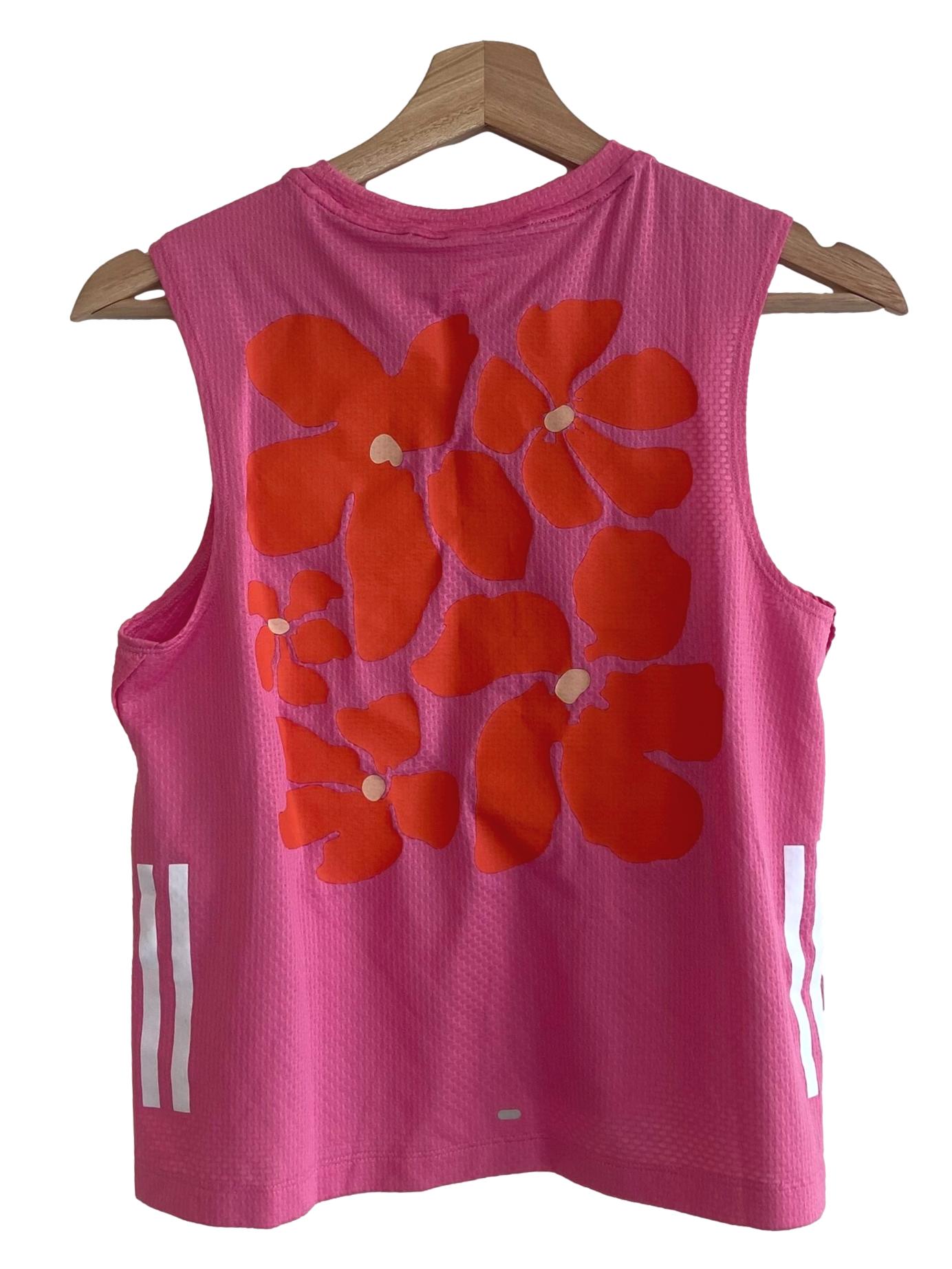 Pink Own The Run Floral Tee