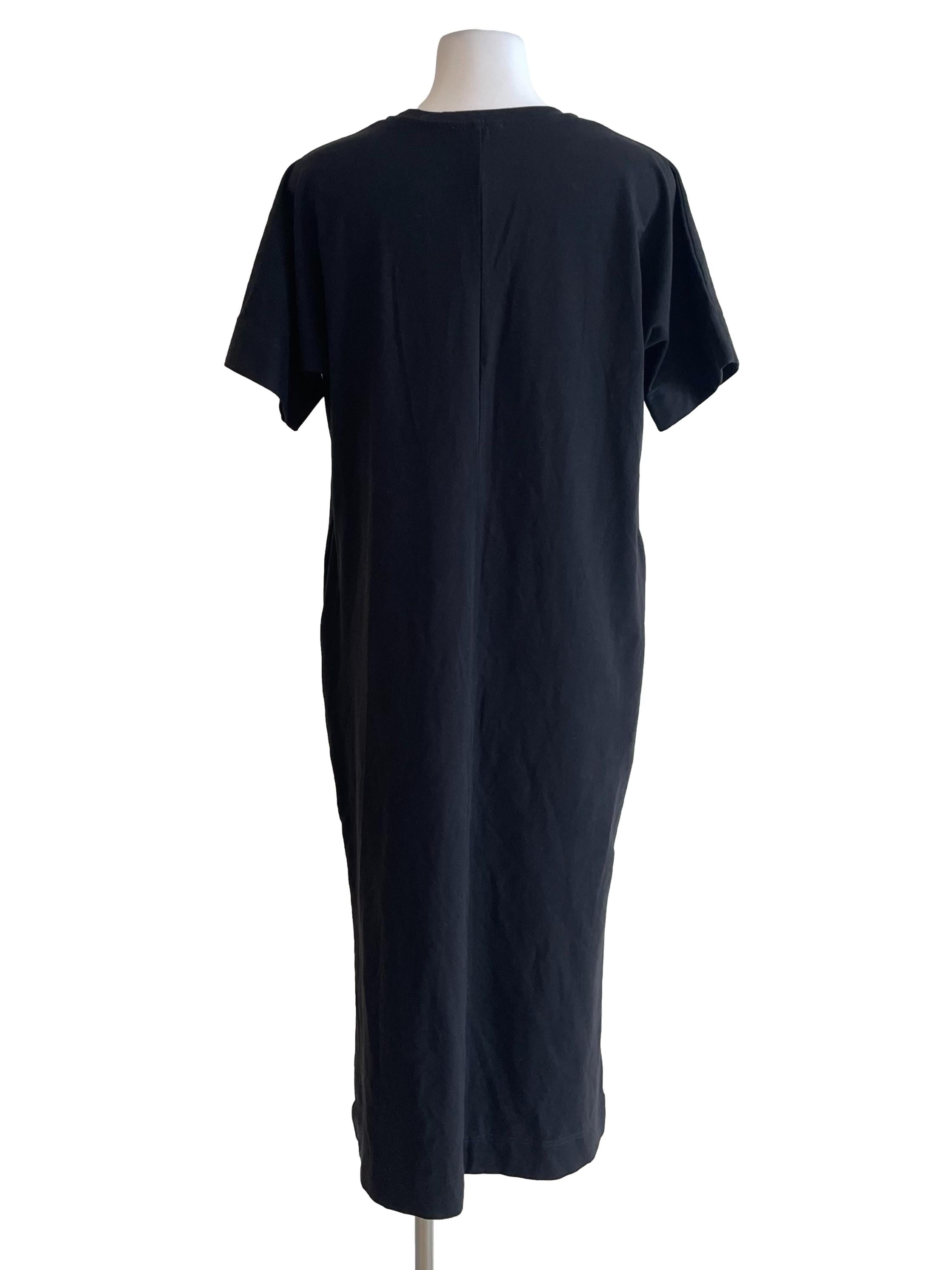 Black Basic T-Shirt Dress OSN