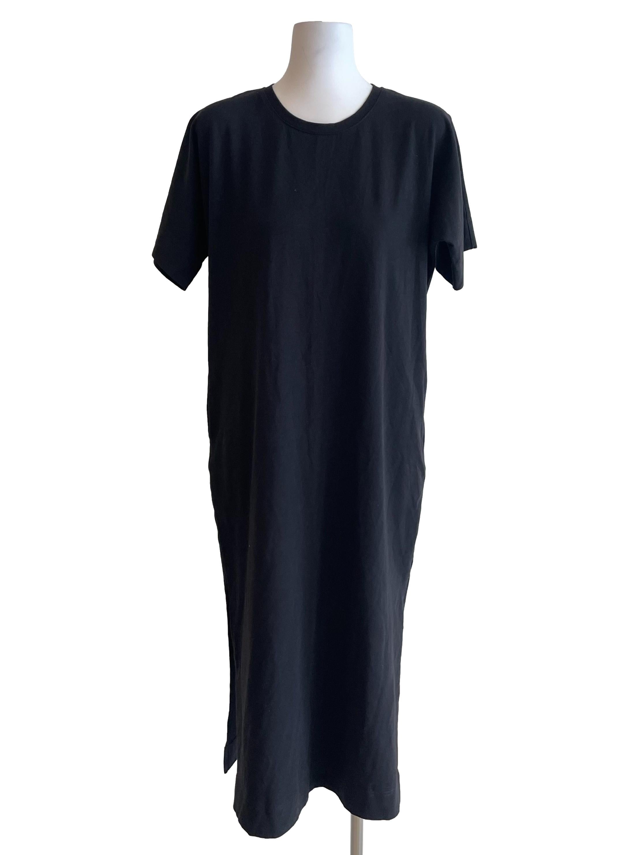 Black Basic T-Shirt Dress OSN