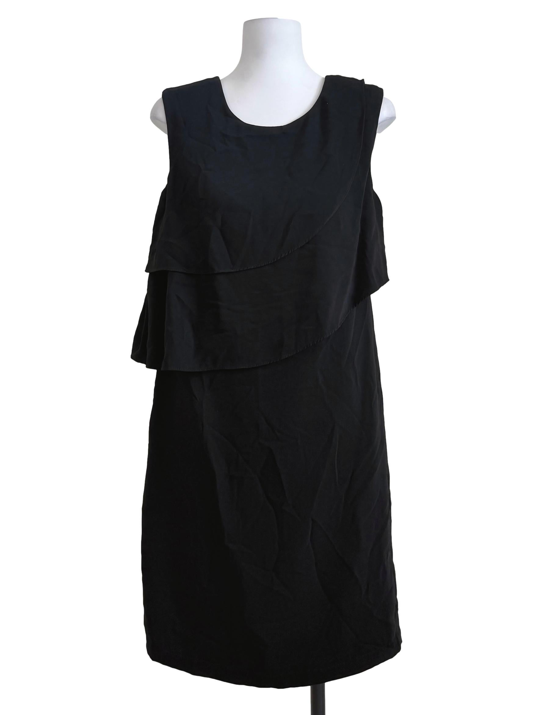 Black Layered Shift Dress