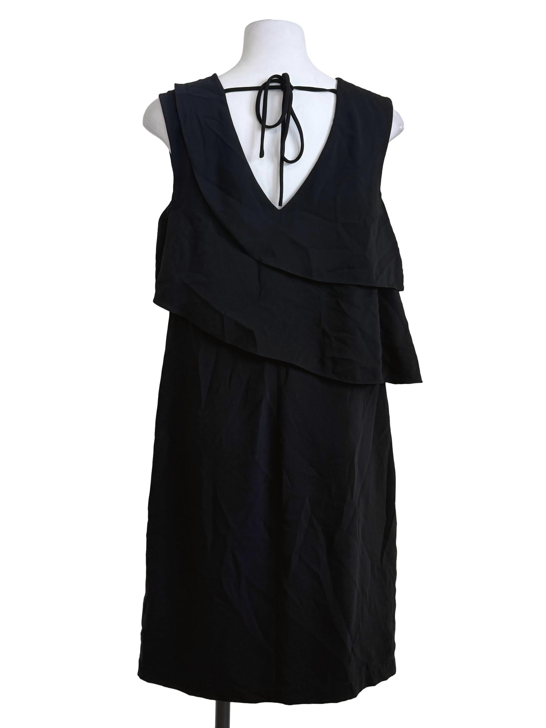 Black Layered Shift Dress