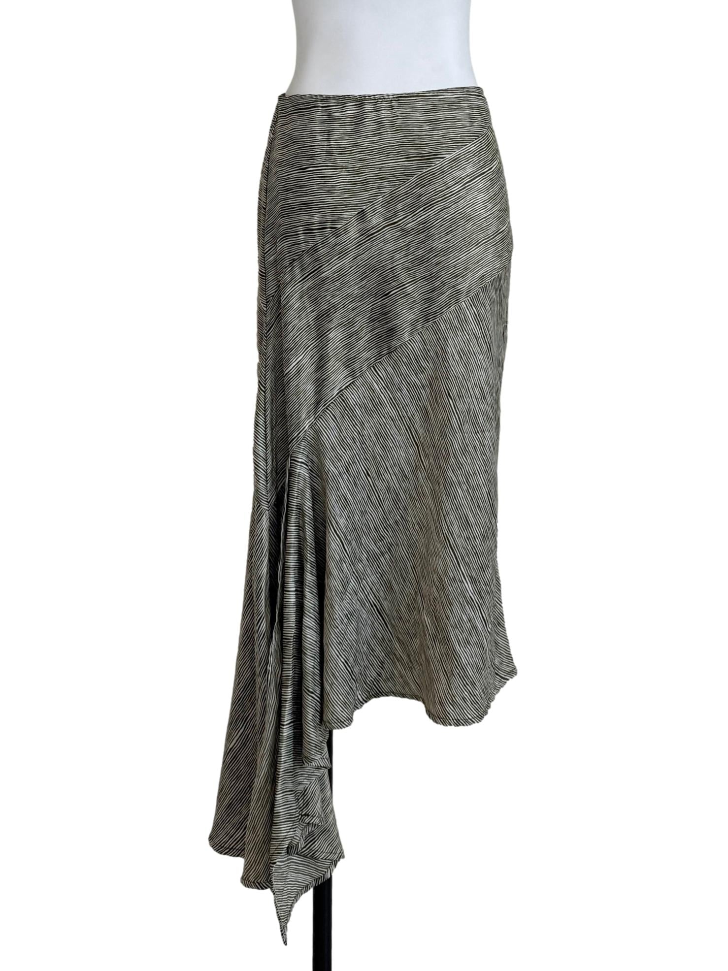 Pickle Green Asymmetrical Skirt