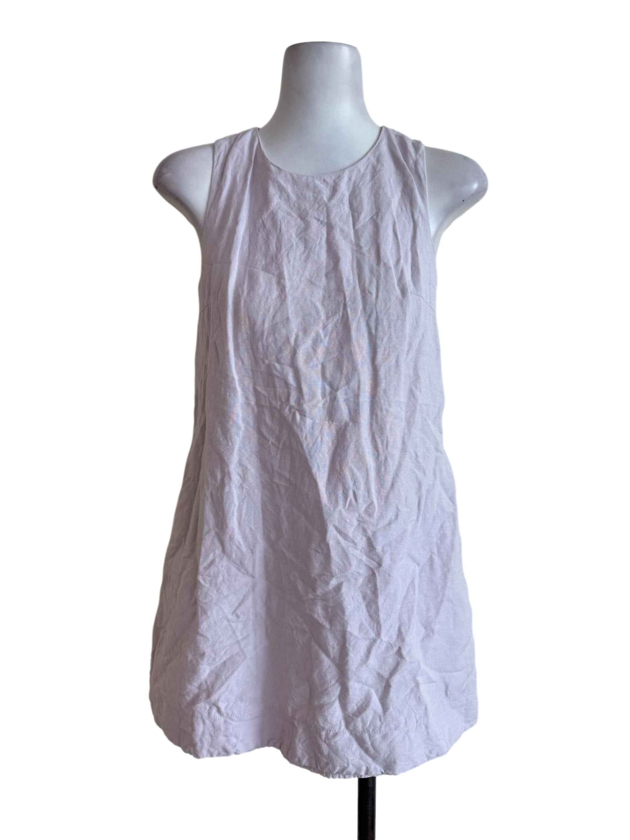 Pale Lilac Pinafore Dress