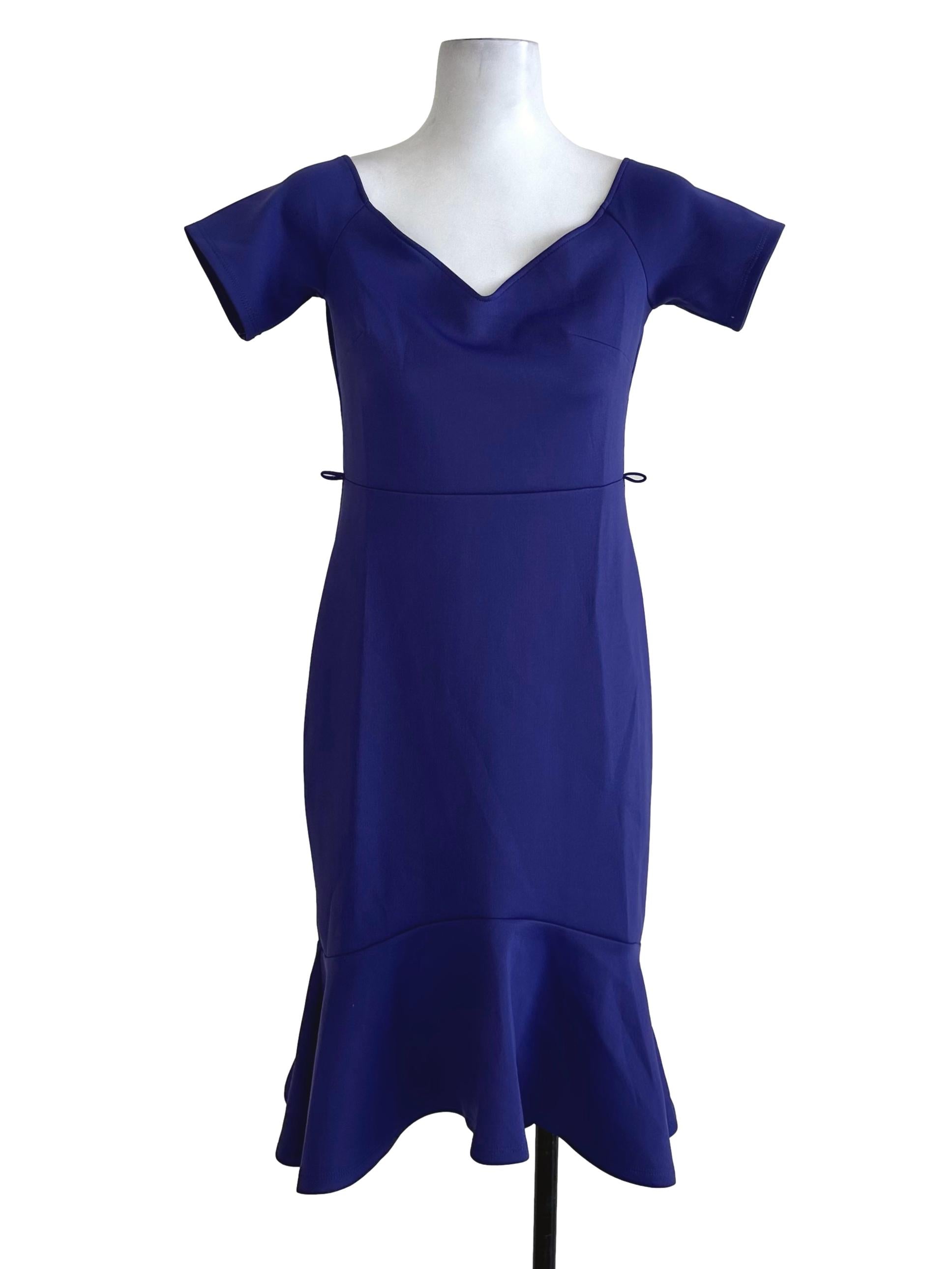 Dorothy Perkins Purple Plain A Line Dress | REFASH