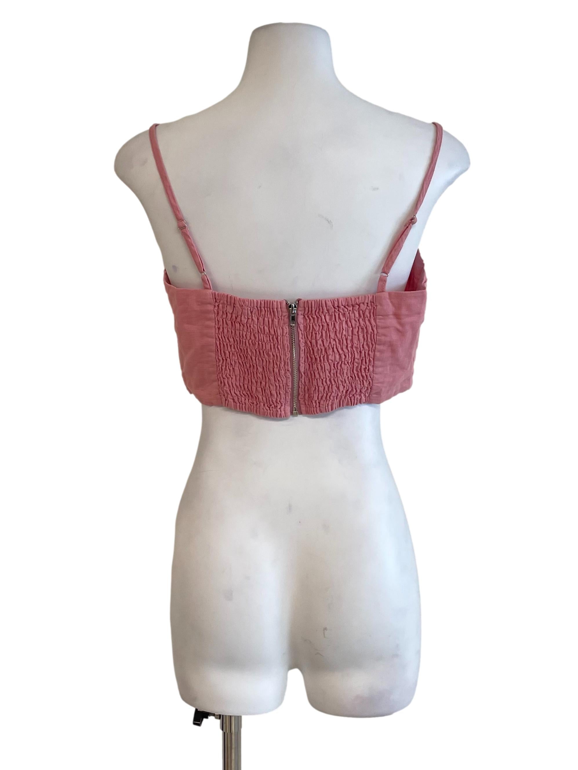 Rose Pink Sweetheart Tube Top