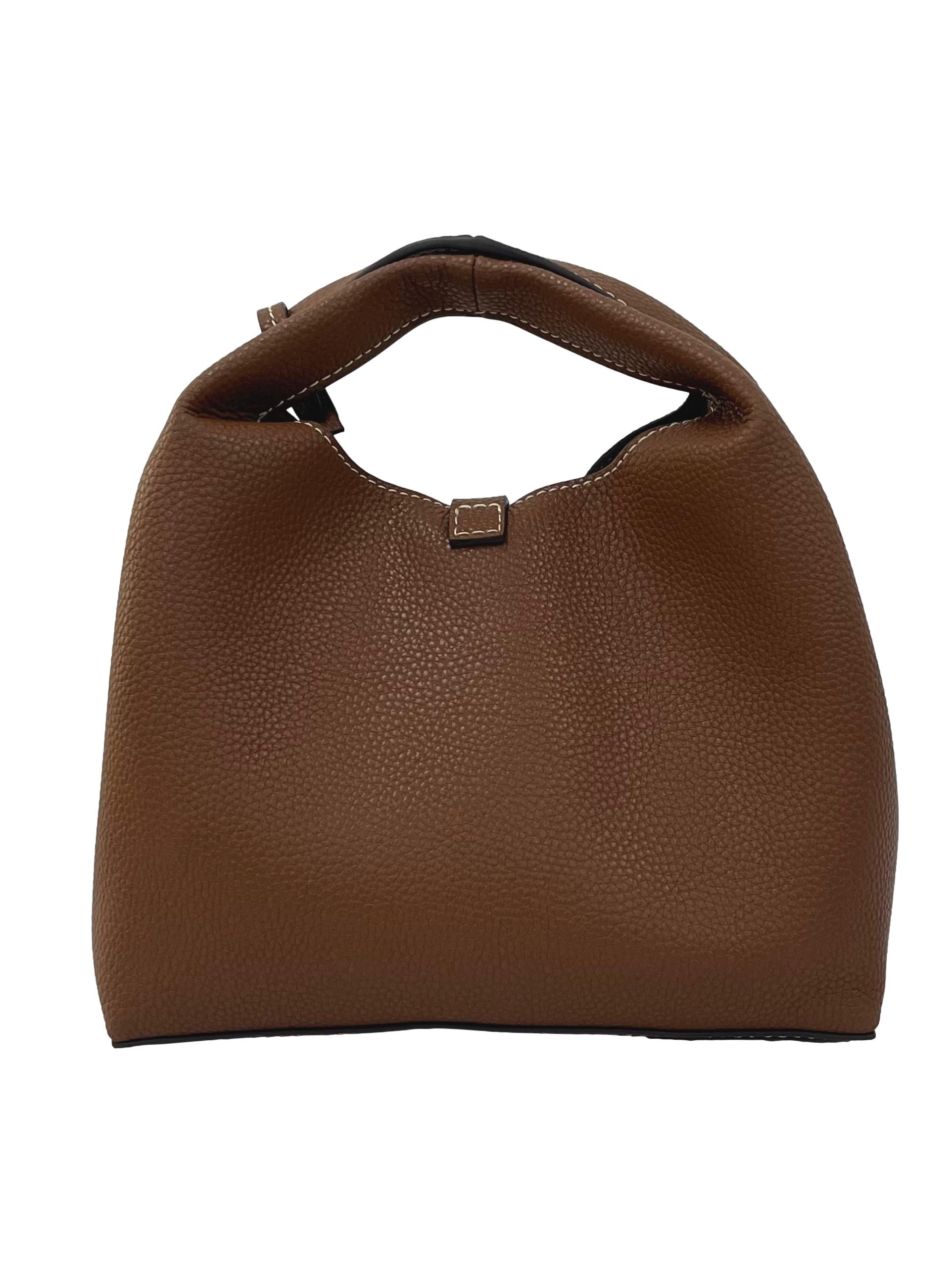Chocolate Chance Turn-Lock Bucket Bag