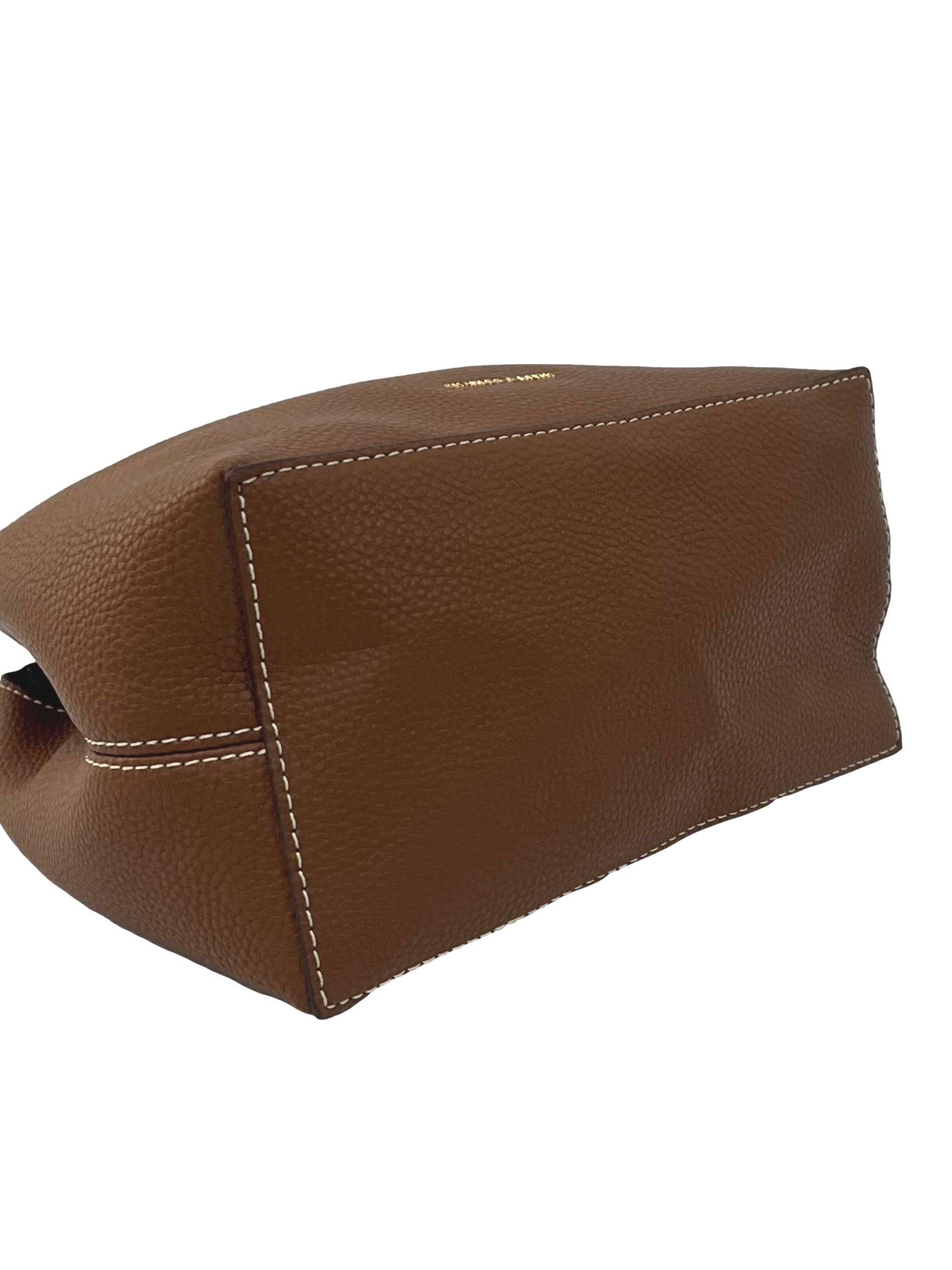 Chocolate Chance Turn-Lock Bucket Bag