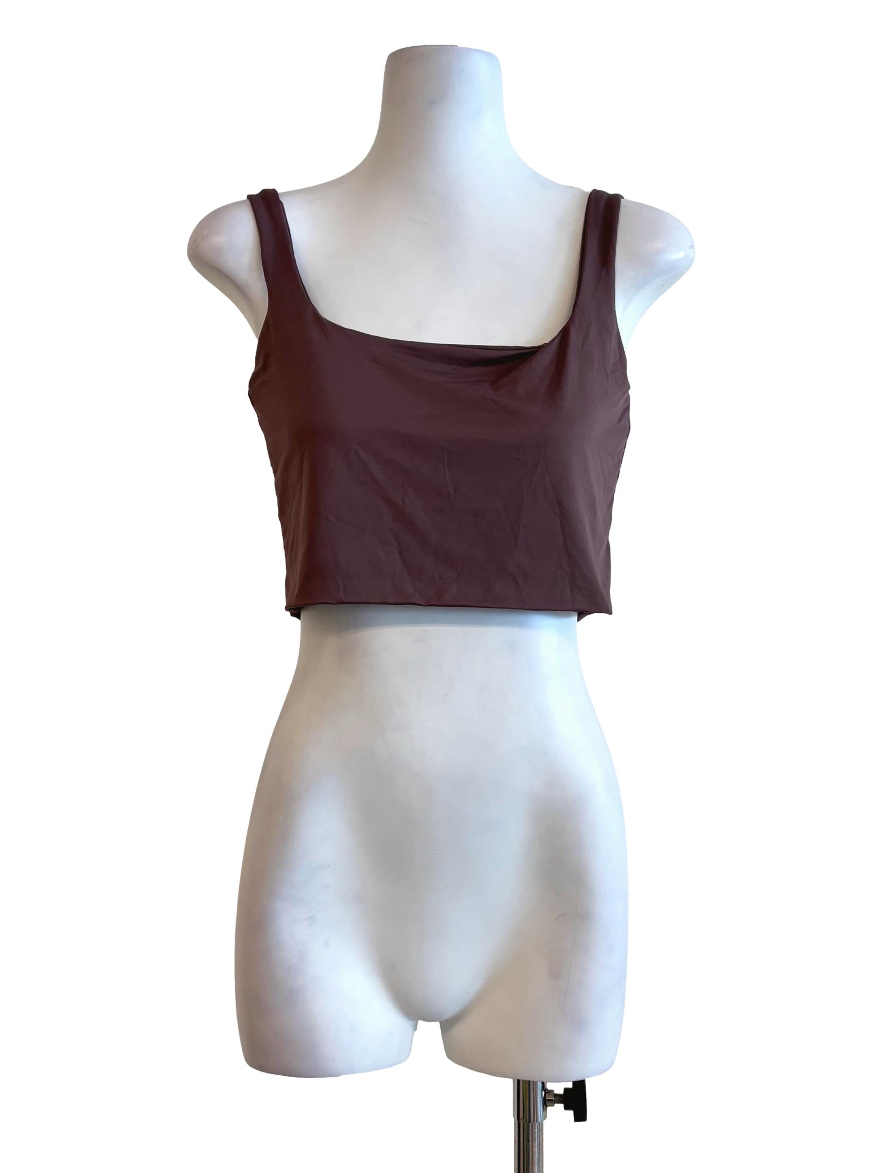 Plum Square Neck Tank Top