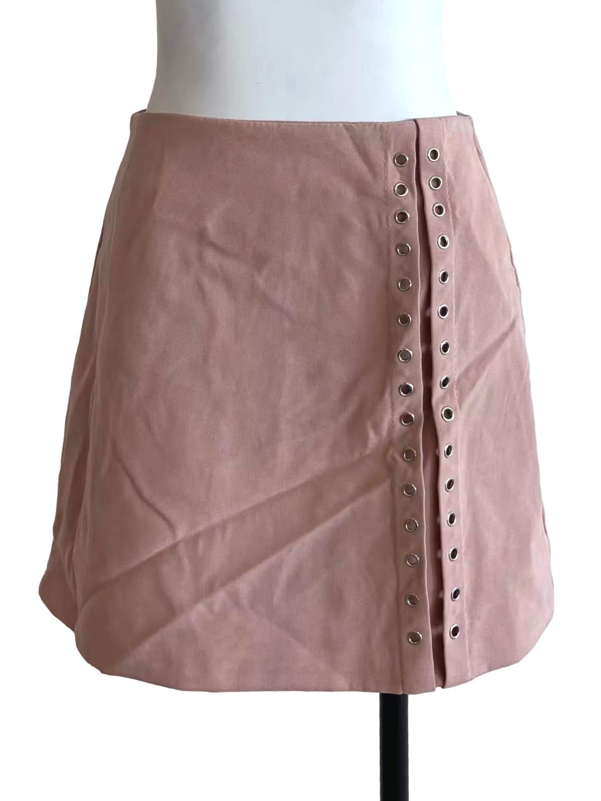 Nude Pink Mini Skirt