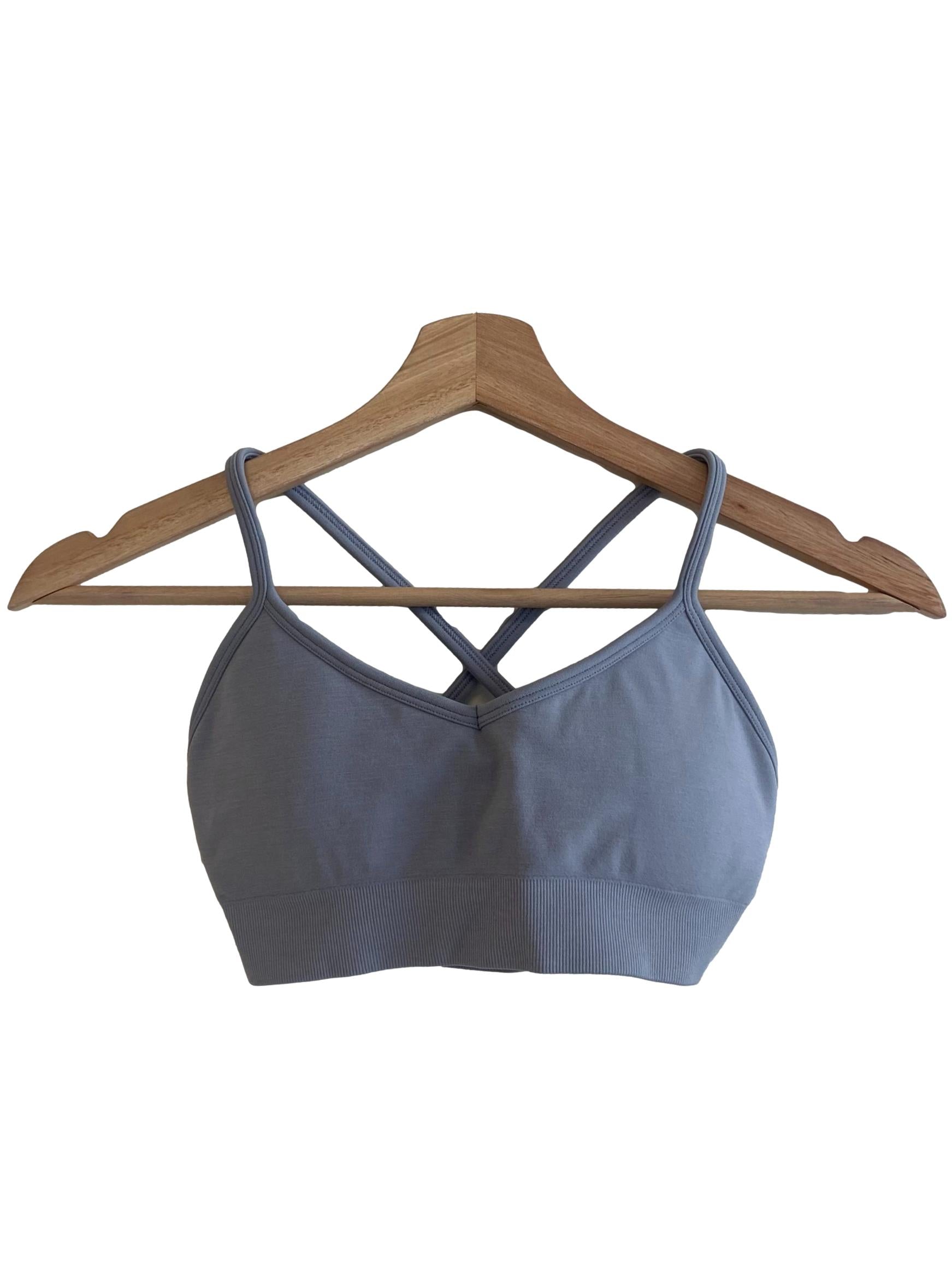 Slate Grey Seamless Skin Sports Bra