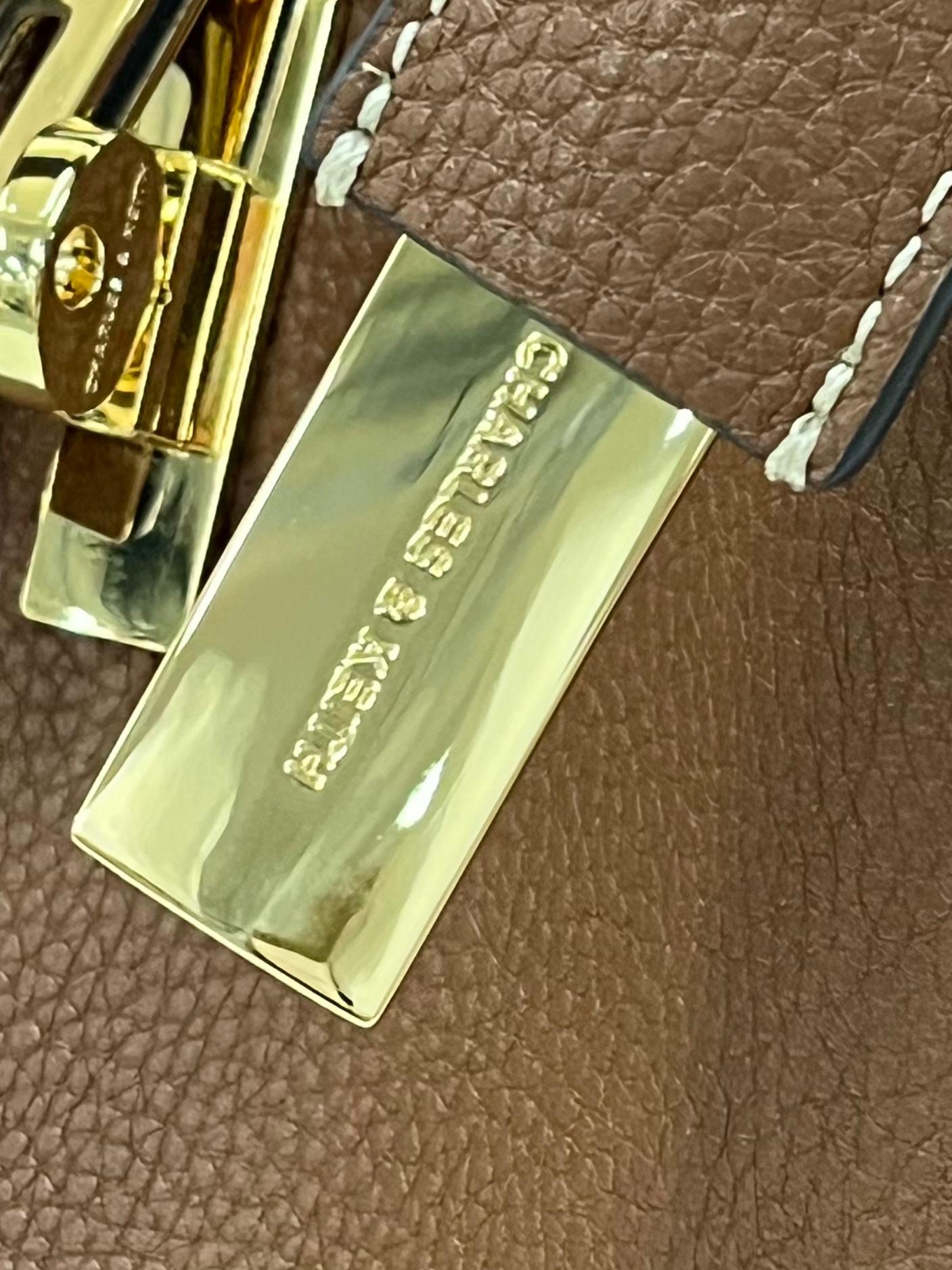 Chocolate Chance Turn-Lock Bucket Bag