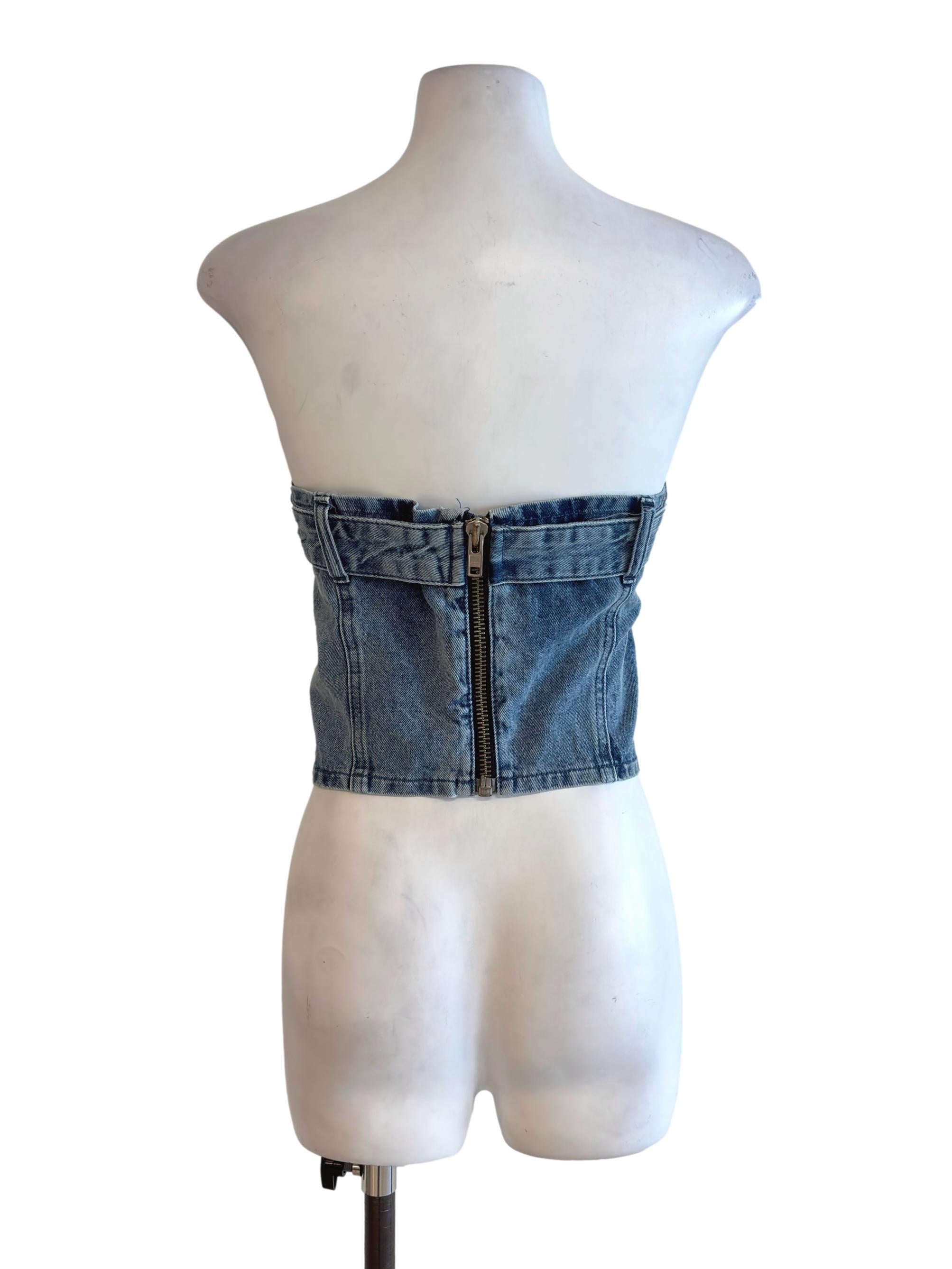 Mini Denim Crop Top