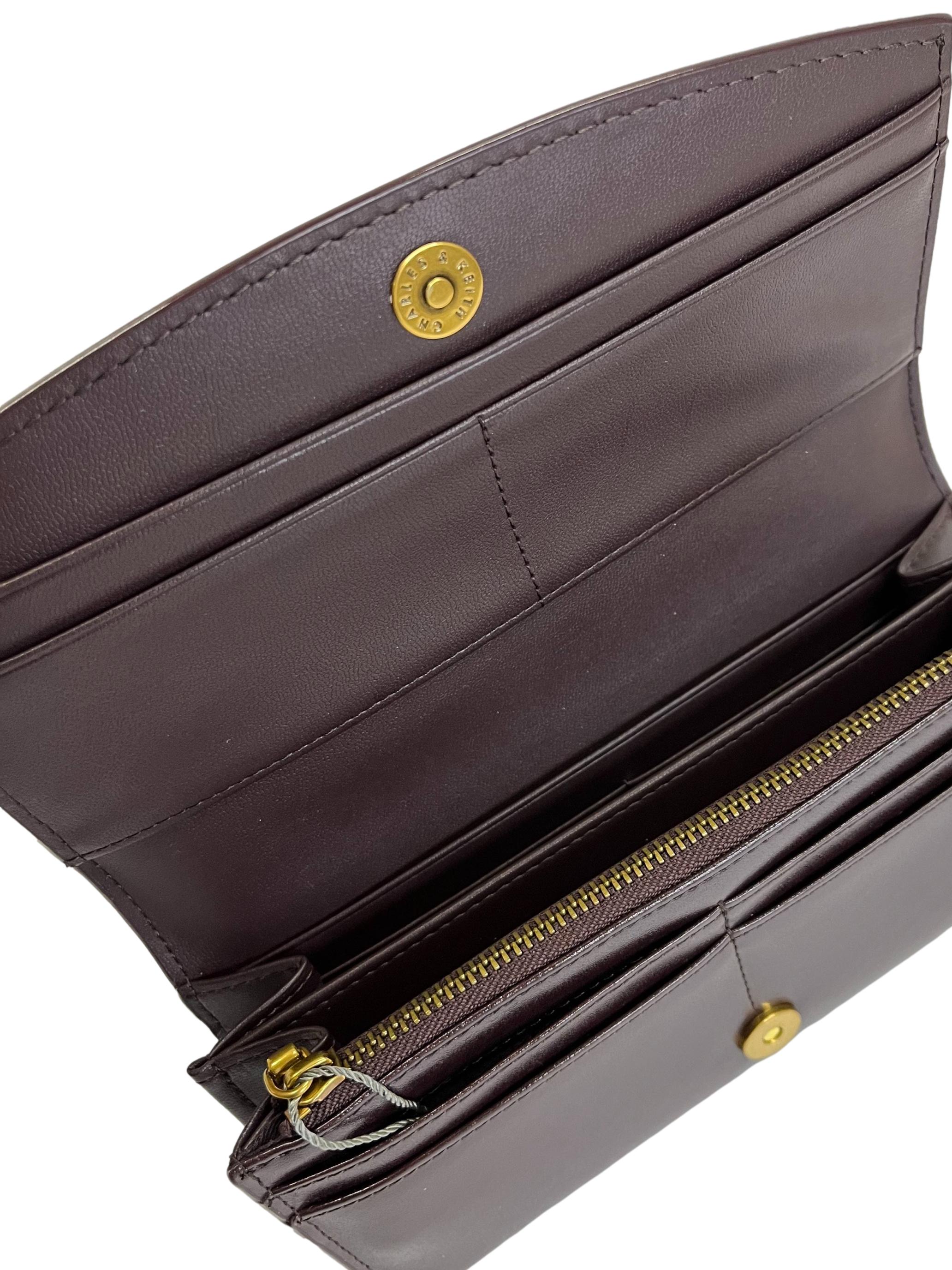 Black Front Flap Long Wallet - CHARLES & KEITH MY