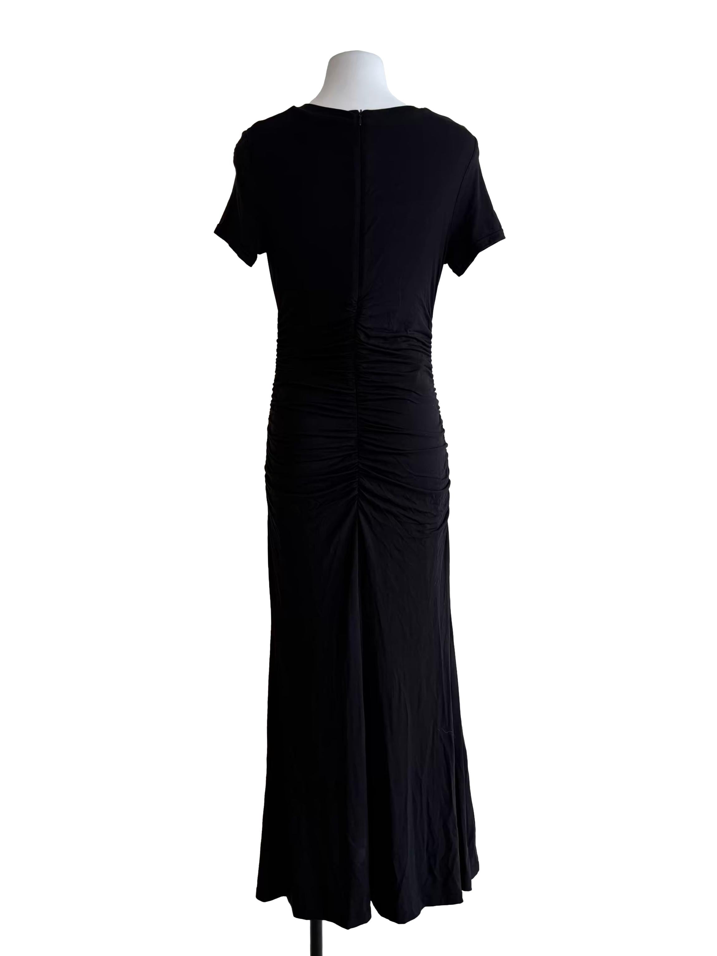 Ink Black Maxi Bodycon Dress
