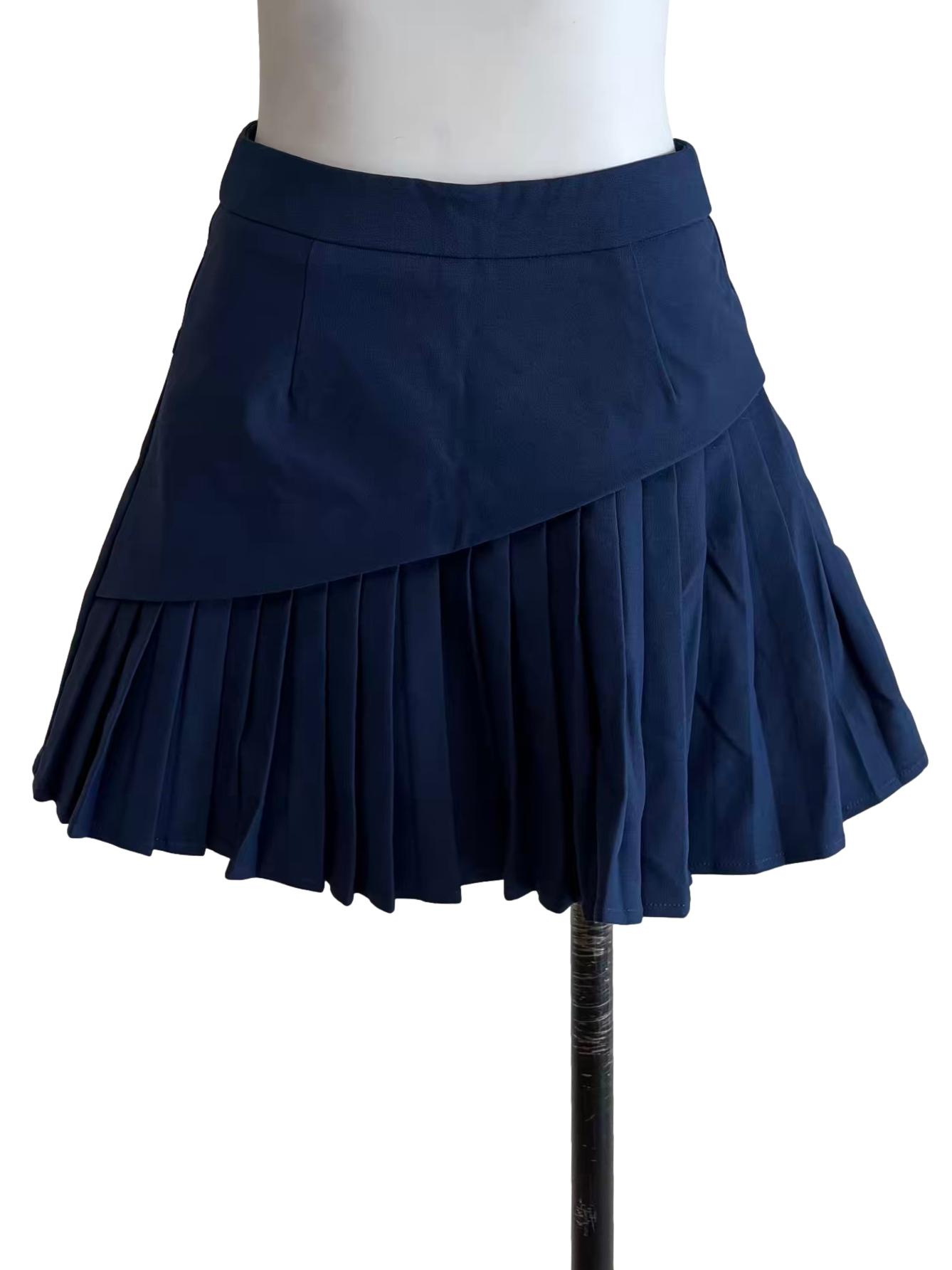 Navy Blue Mini Tennis Skirt TCL