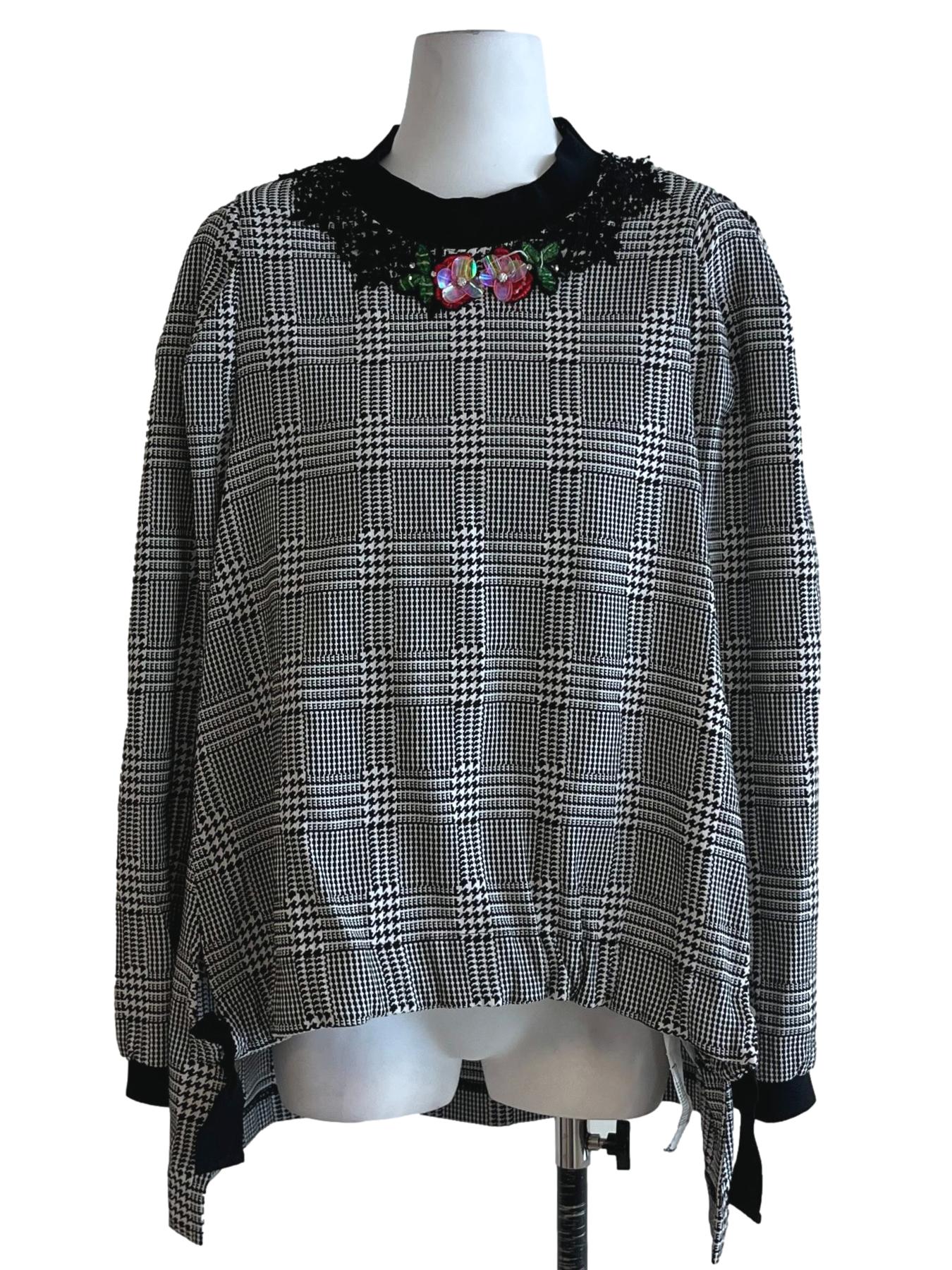 Black Nailshead Blouse