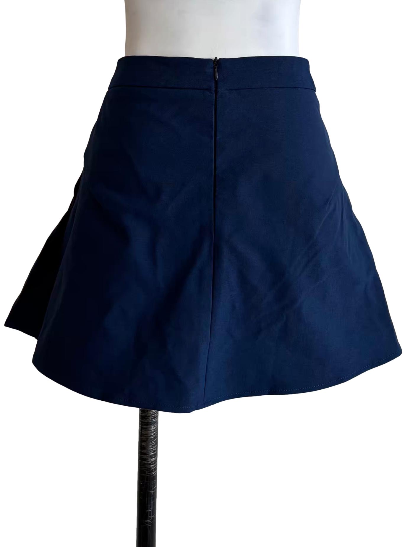 Navy Blue Mini Tennis Skirt TCL