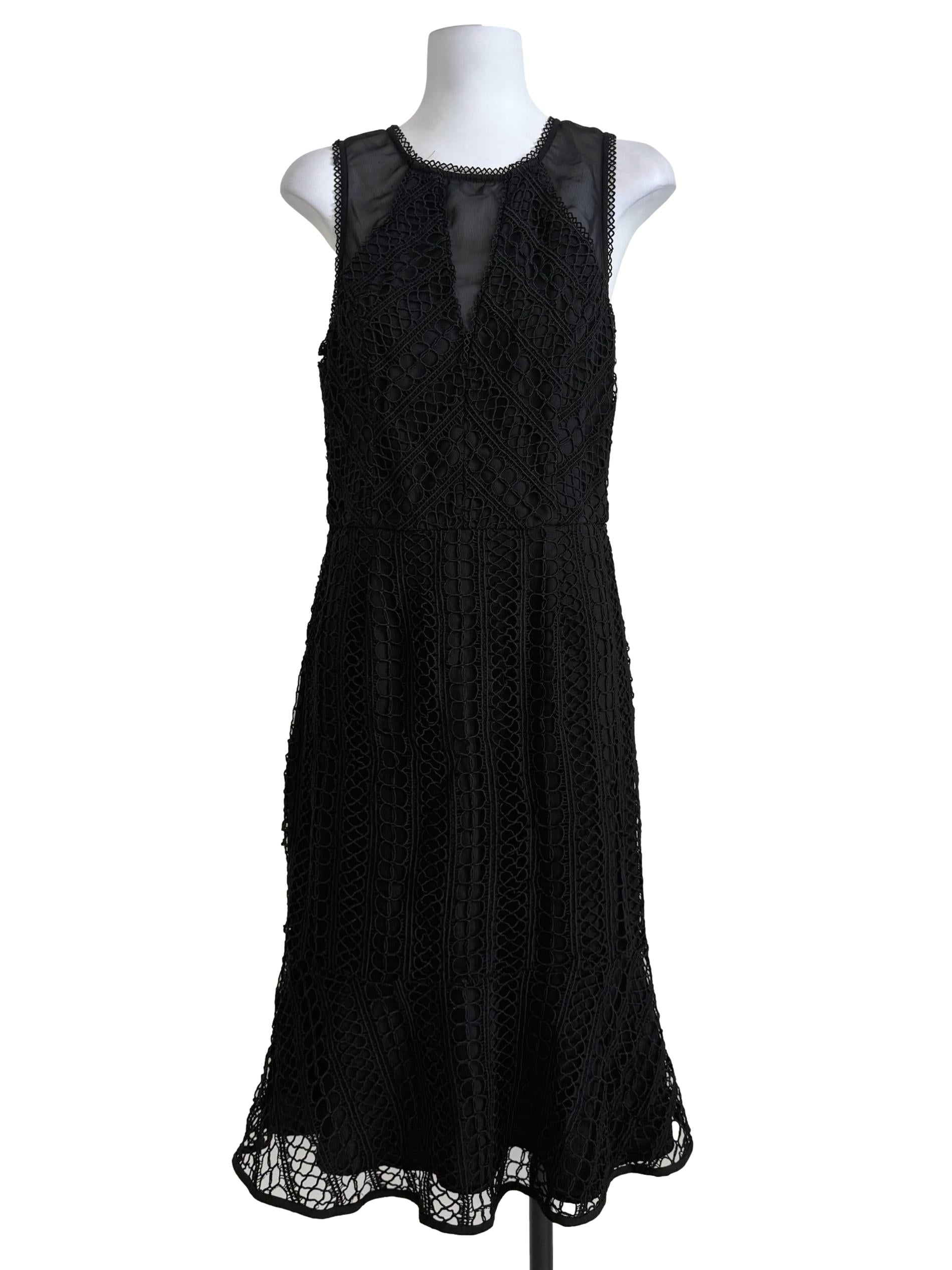 Black Lace Sheath Dress