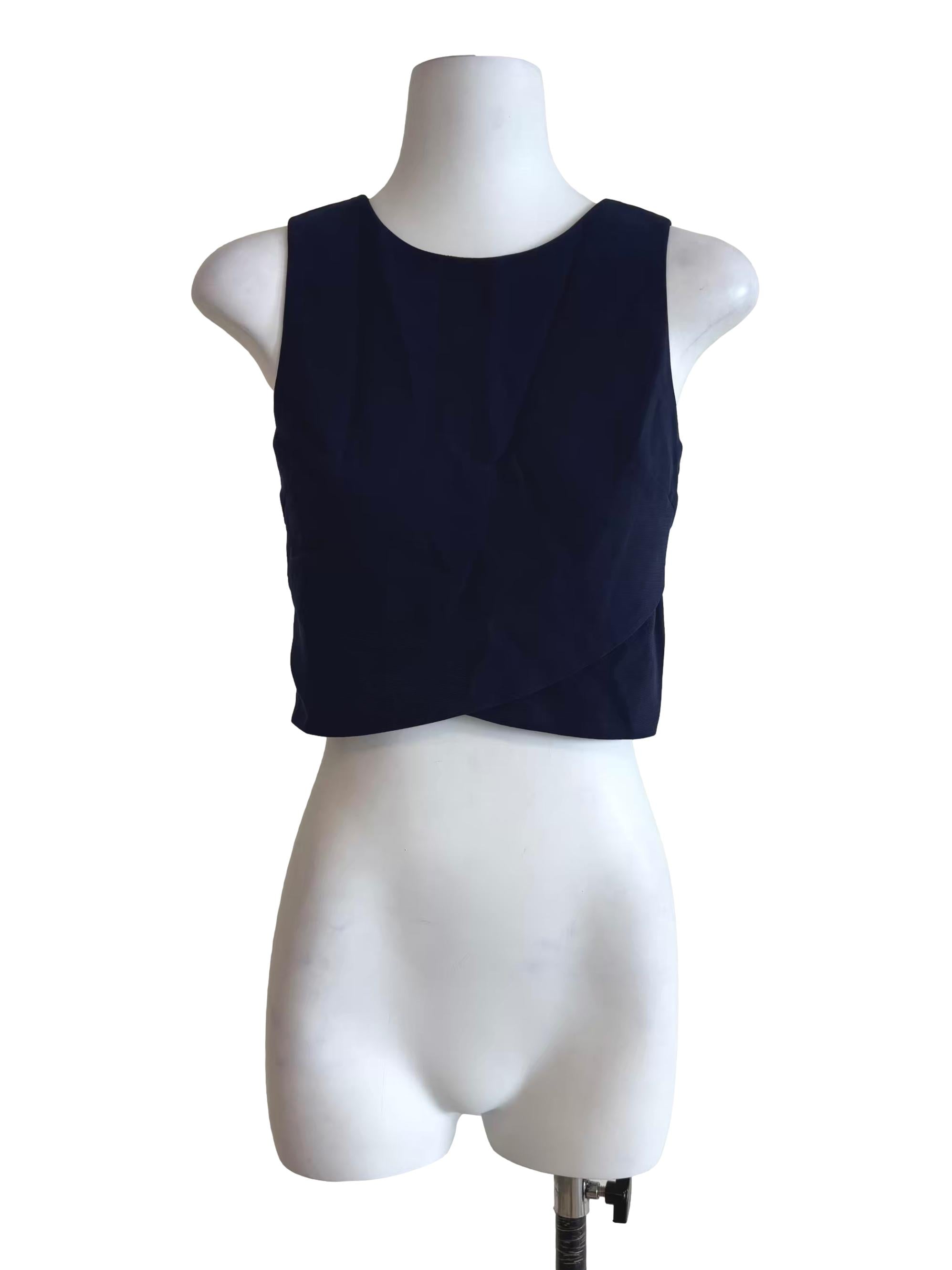 Midnight Blue Sleeveless Top TCL