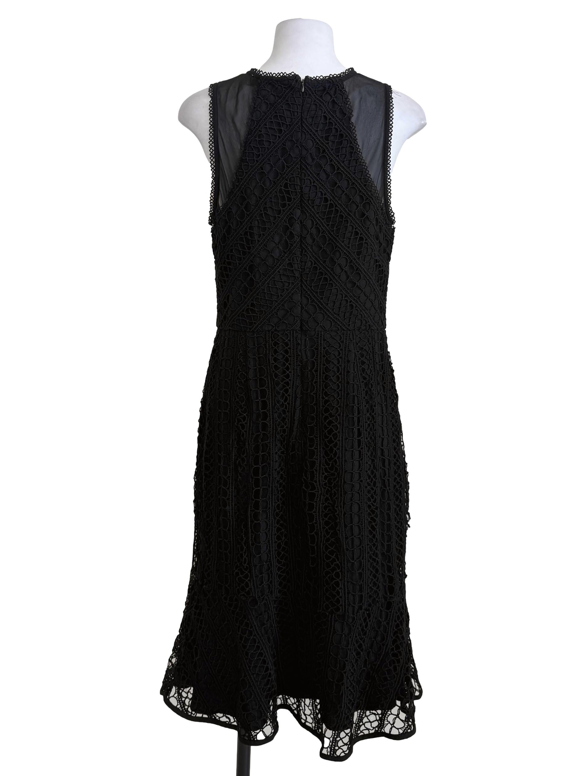 Black Lace Sheath Dress