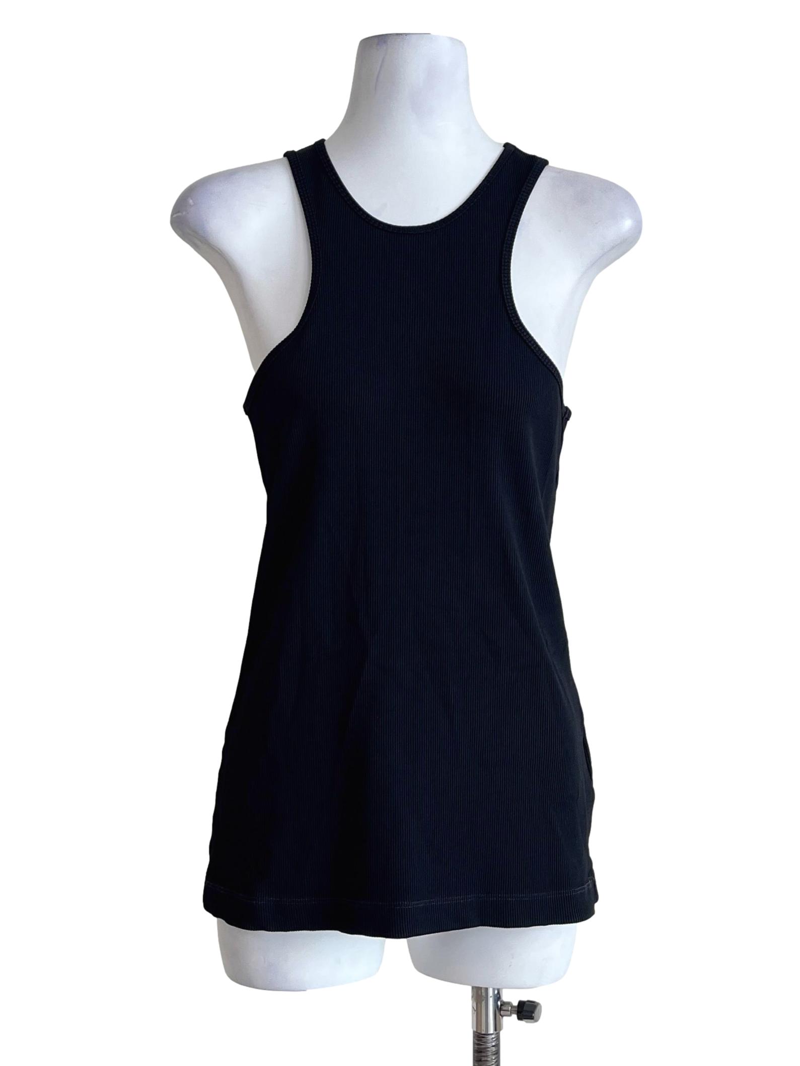 Ink Black Scoop Sleeveless Top