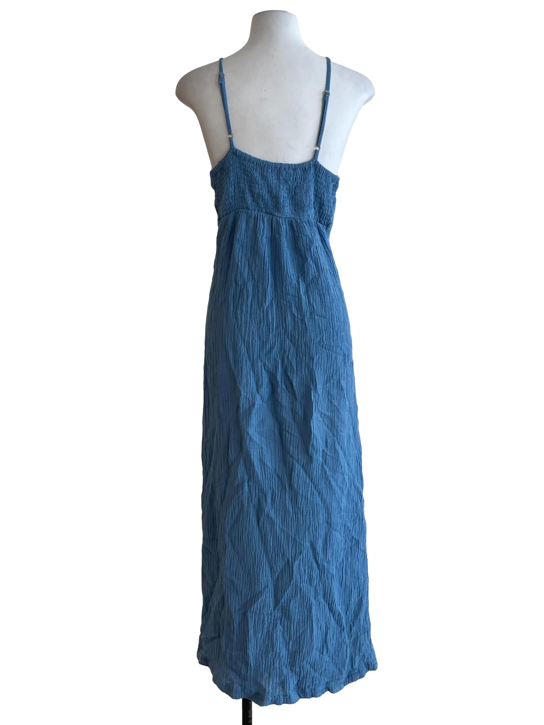 Sky Blue Spaghetti Strap Babydoll Dress