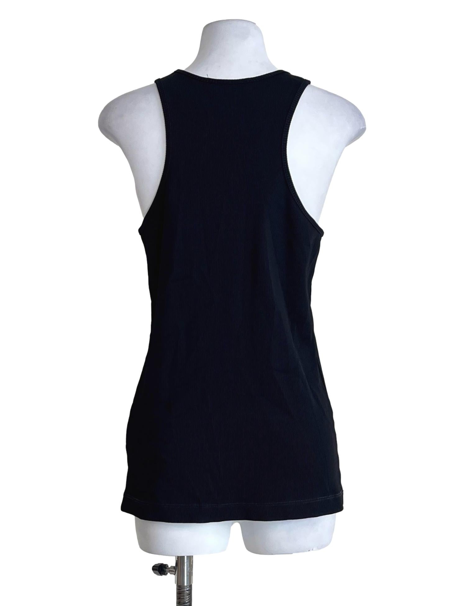 Ink Black Scoop Sleeveless Top