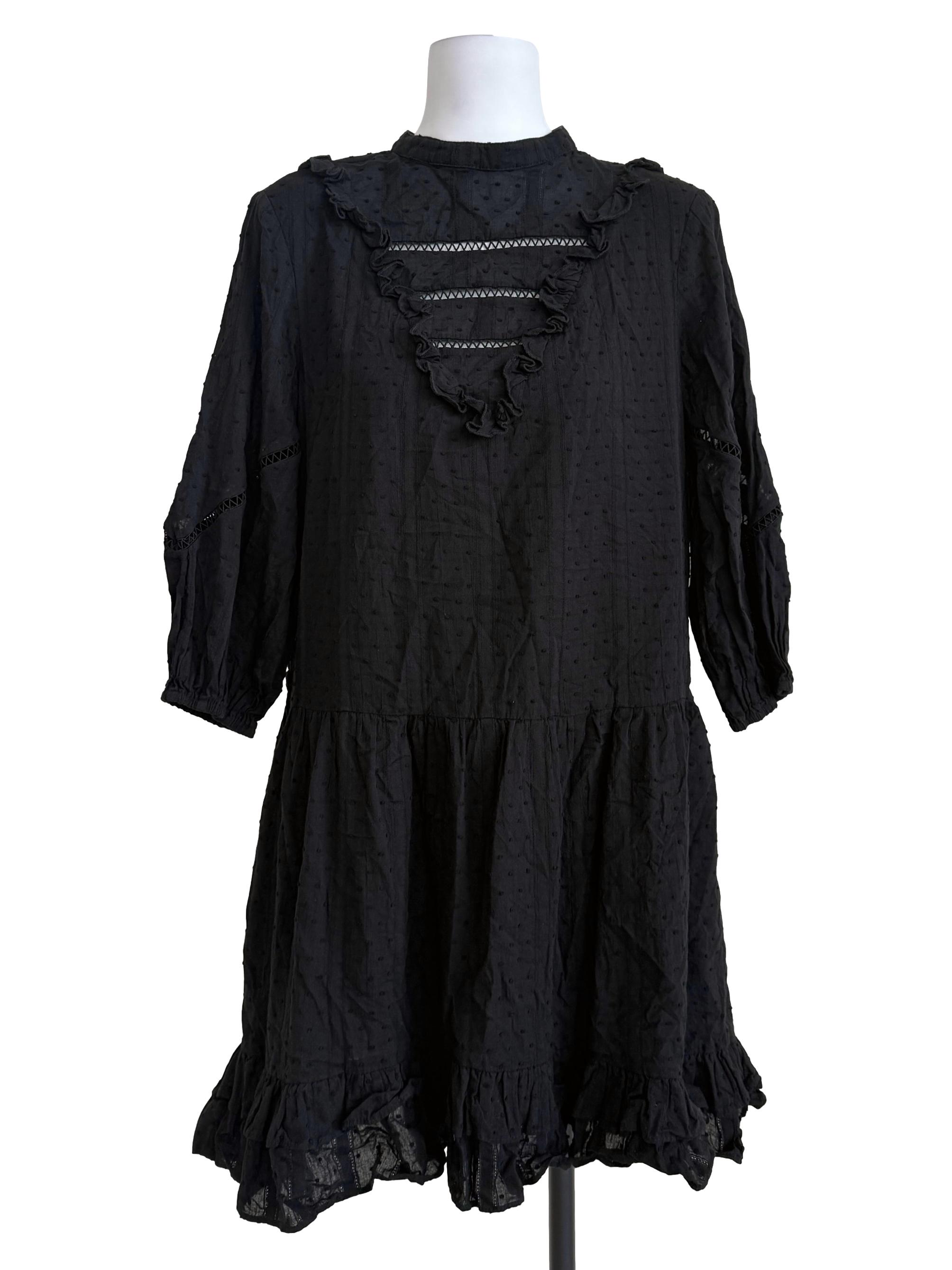 Black Drop Waist Dress